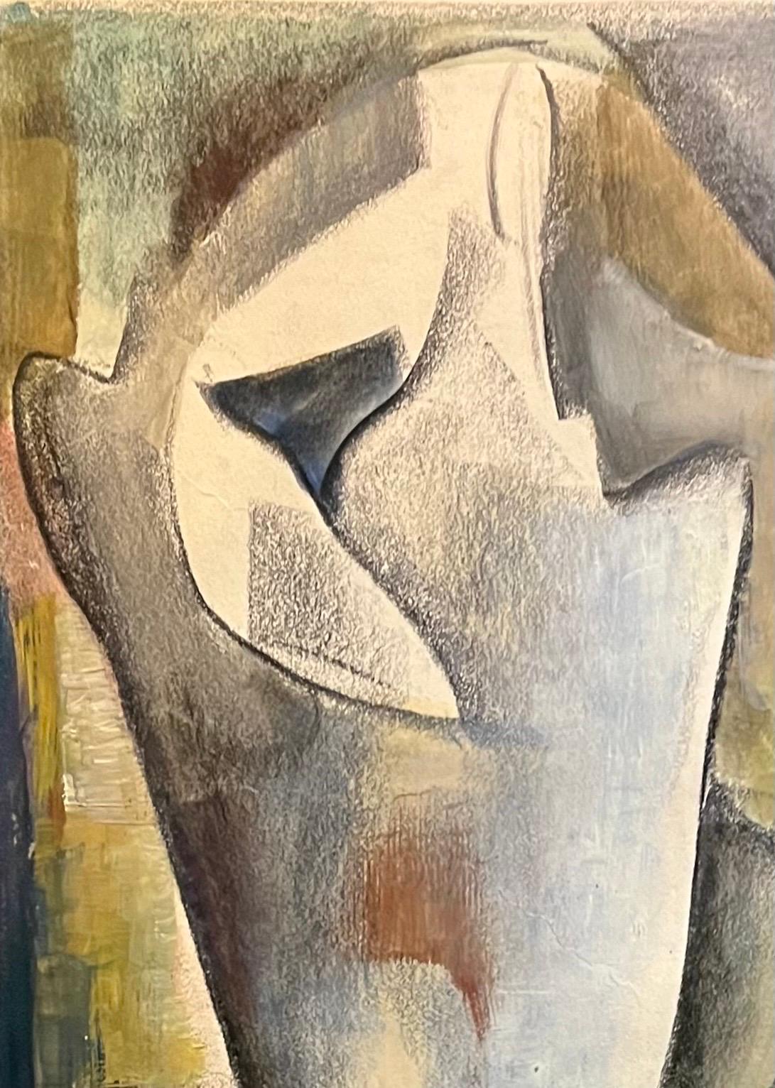 Composizione astratta N°2 di Vivaldo Martini - Olio su tela 60x38 cm in vendita 4