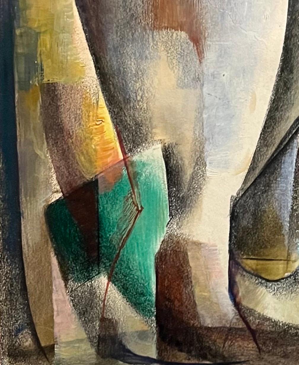 Composizione astratta N°2 di Vivaldo Martini - Olio su tela 60x38 cm in vendita 5