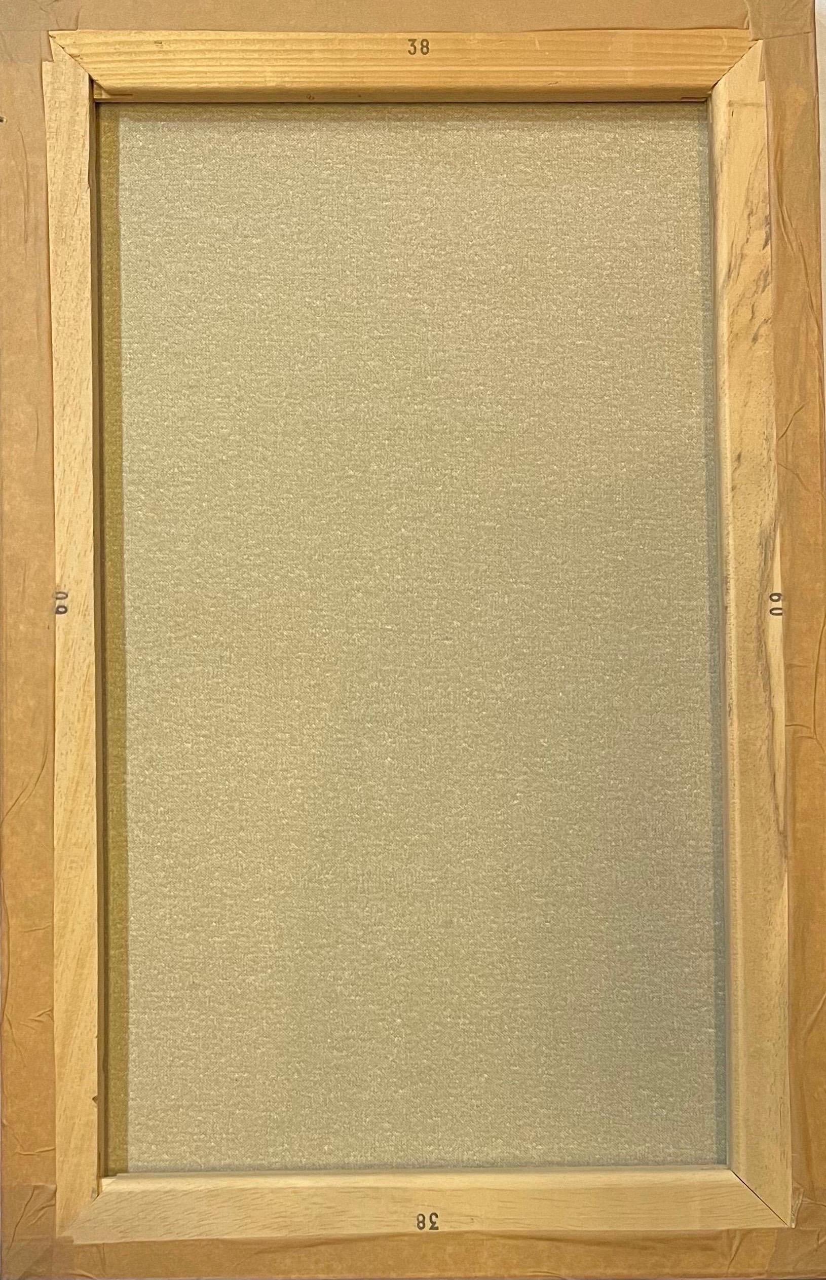 Composizione astratta N°2 di Vivaldo Martini - Olio su tela 60x38 cm in vendita 6