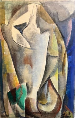 Composición abstracta N°2 de Vivaldo Martini - Óleo sobre lienzo 60x38 cm