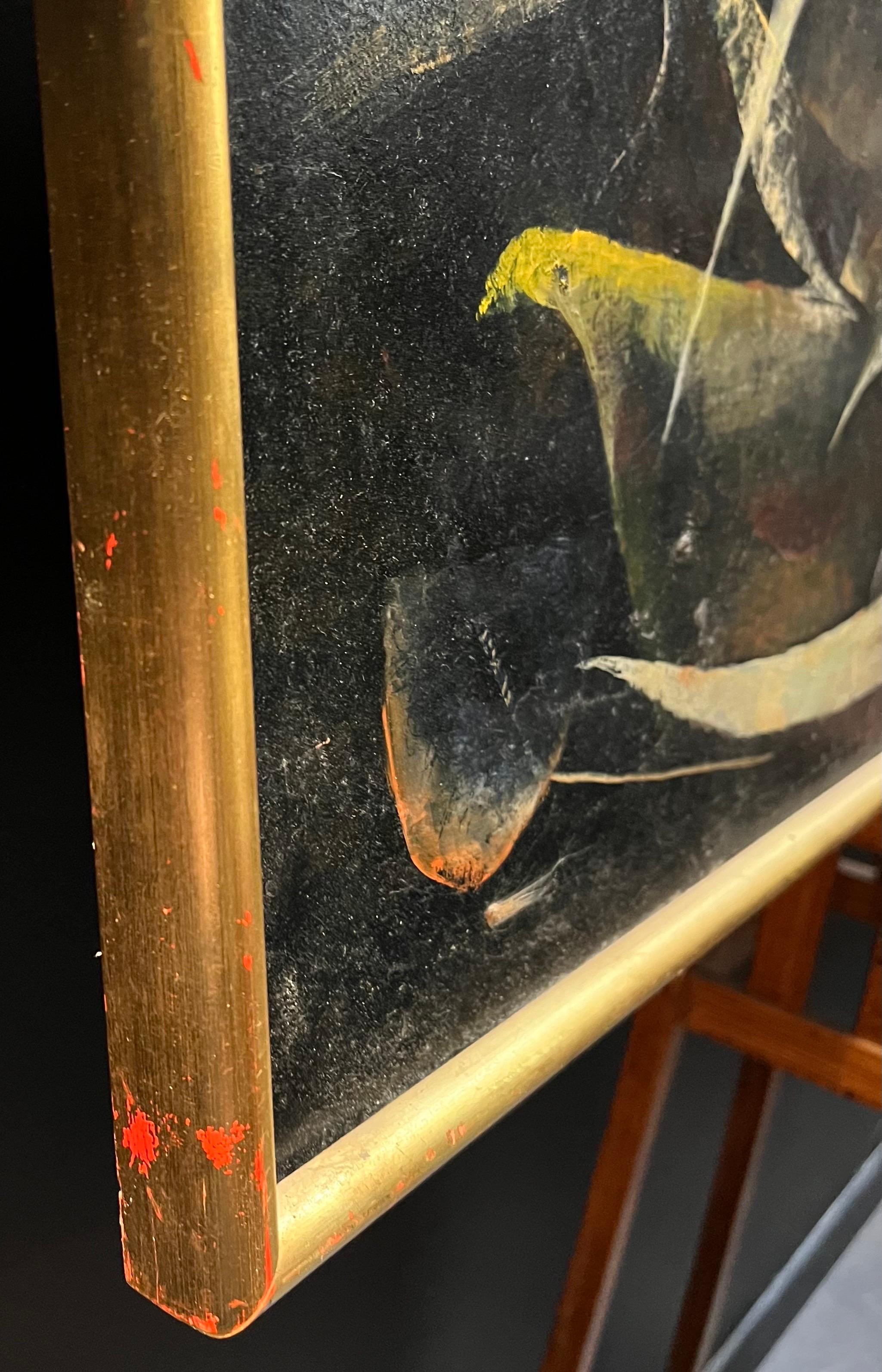 Composizione astratta N°3 di Vivaldo Martini - Olio su masonite 53x106 cm in vendita 6