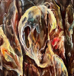 Composizione astratta N°5 di Vivaldo Martini - Olio su tela 55x42 cm