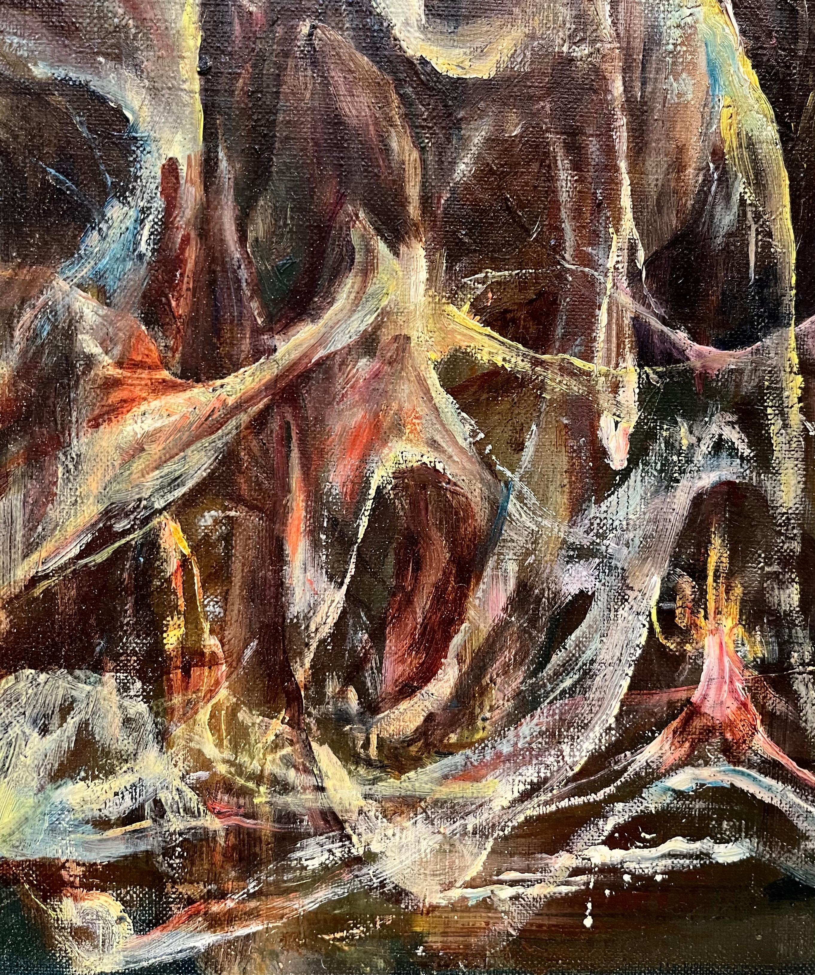Composizione astratta N°5 di Vivaldo Martini - Olio su tela 55x42 cm in vendita 4