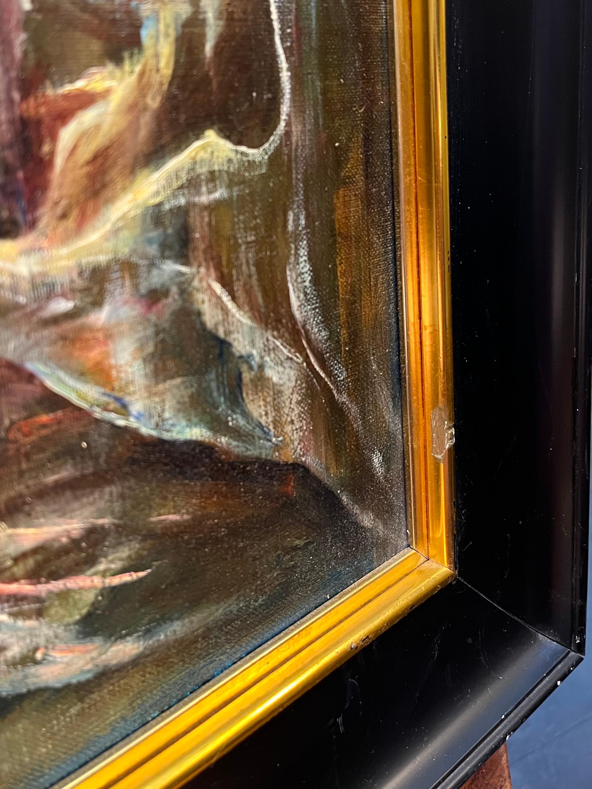 Composizione astratta N°5 di Vivaldo Martini - Olio su tela 55x42 cm in vendita 6