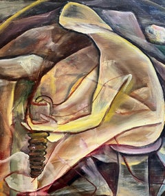 Abstract Composition N°6 by Vivaldo Martini - Oil on canvas 60x81 cm