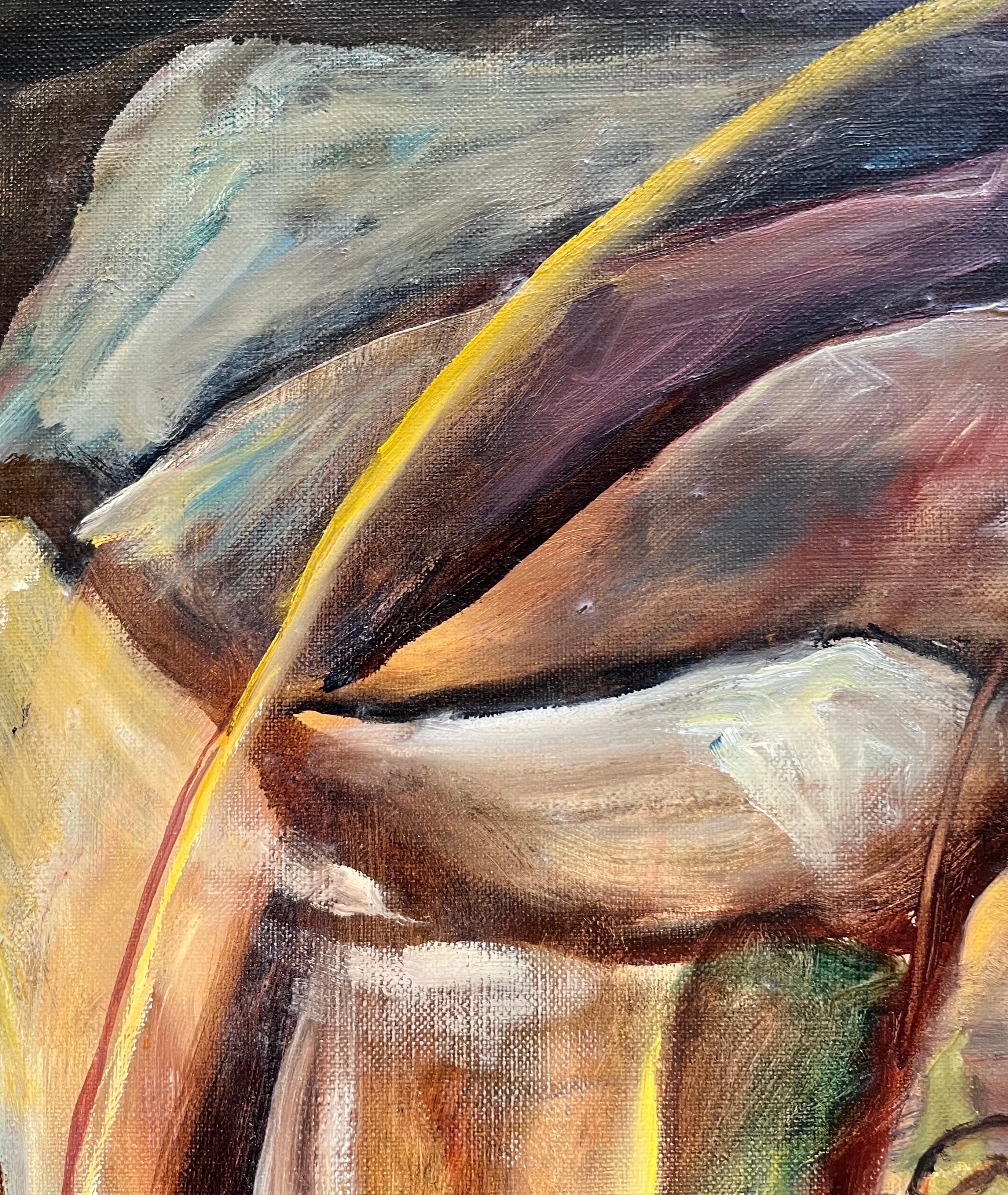 Composición abstracta N°6 de Vivaldo Martini - Óleo sobre lienzo 60x81 cm en venta 3
