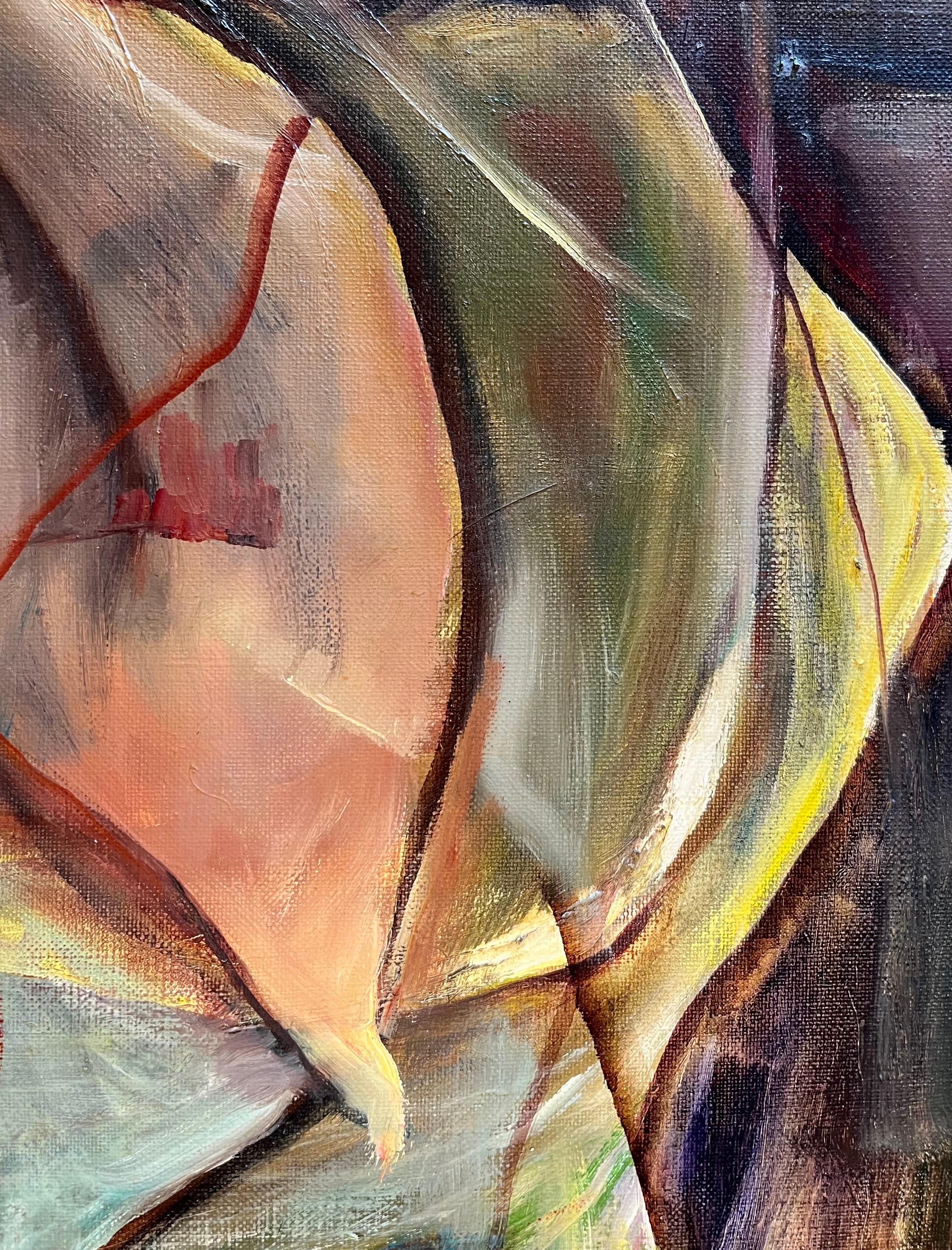 Composición abstracta N°6 de Vivaldo Martini - Óleo sobre lienzo 60x81 cm en venta 4