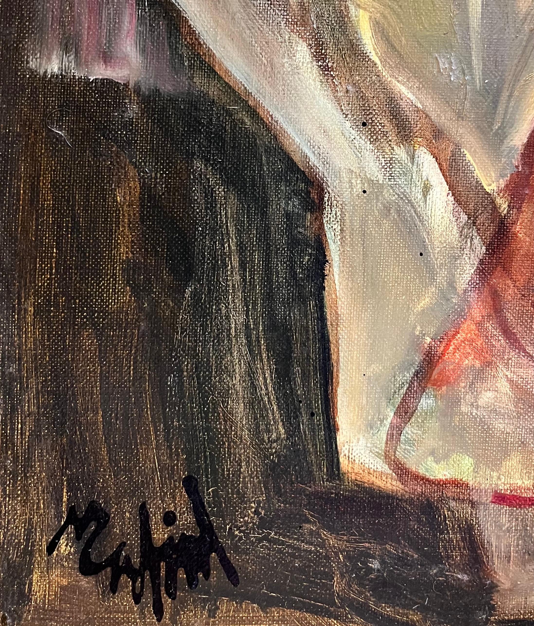 Composición abstracta N°6 de Vivaldo Martini - Óleo sobre lienzo 60x81 cm en venta 6
