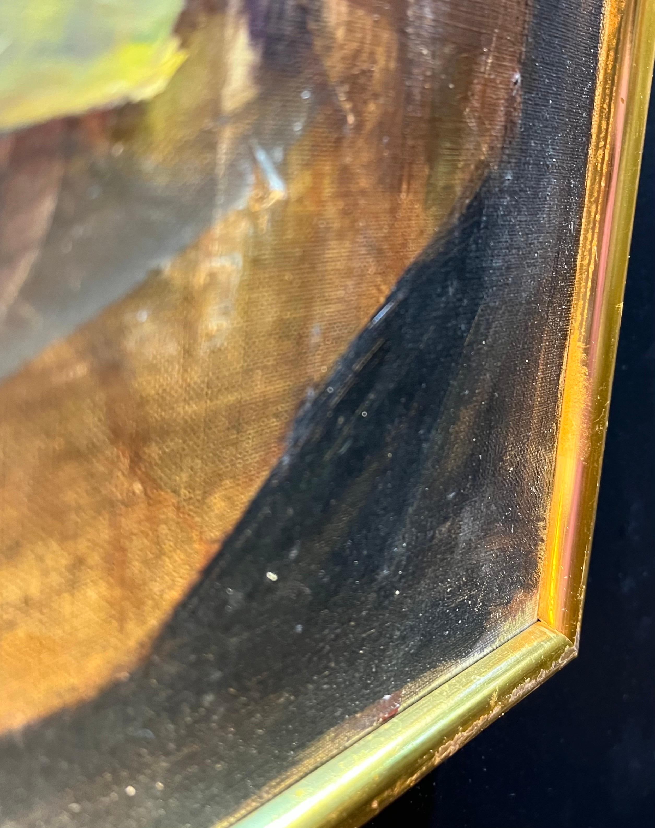Composición abstracta N°6 de Vivaldo Martini - Óleo sobre lienzo 60x81 cm en venta 7