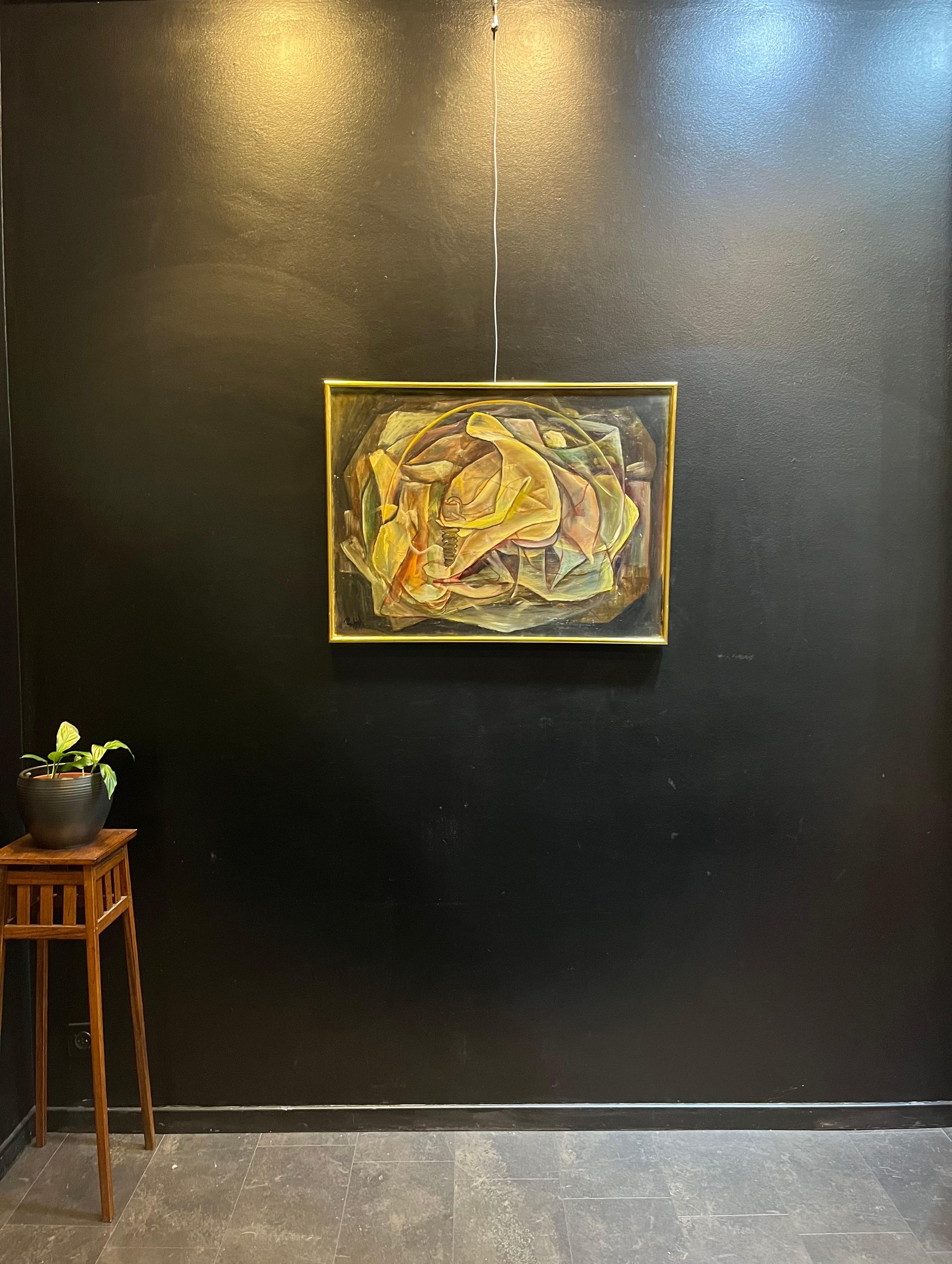 Composición abstracta N°6 de Vivaldo Martini - Óleo sobre lienzo 60x81 cm en venta 8