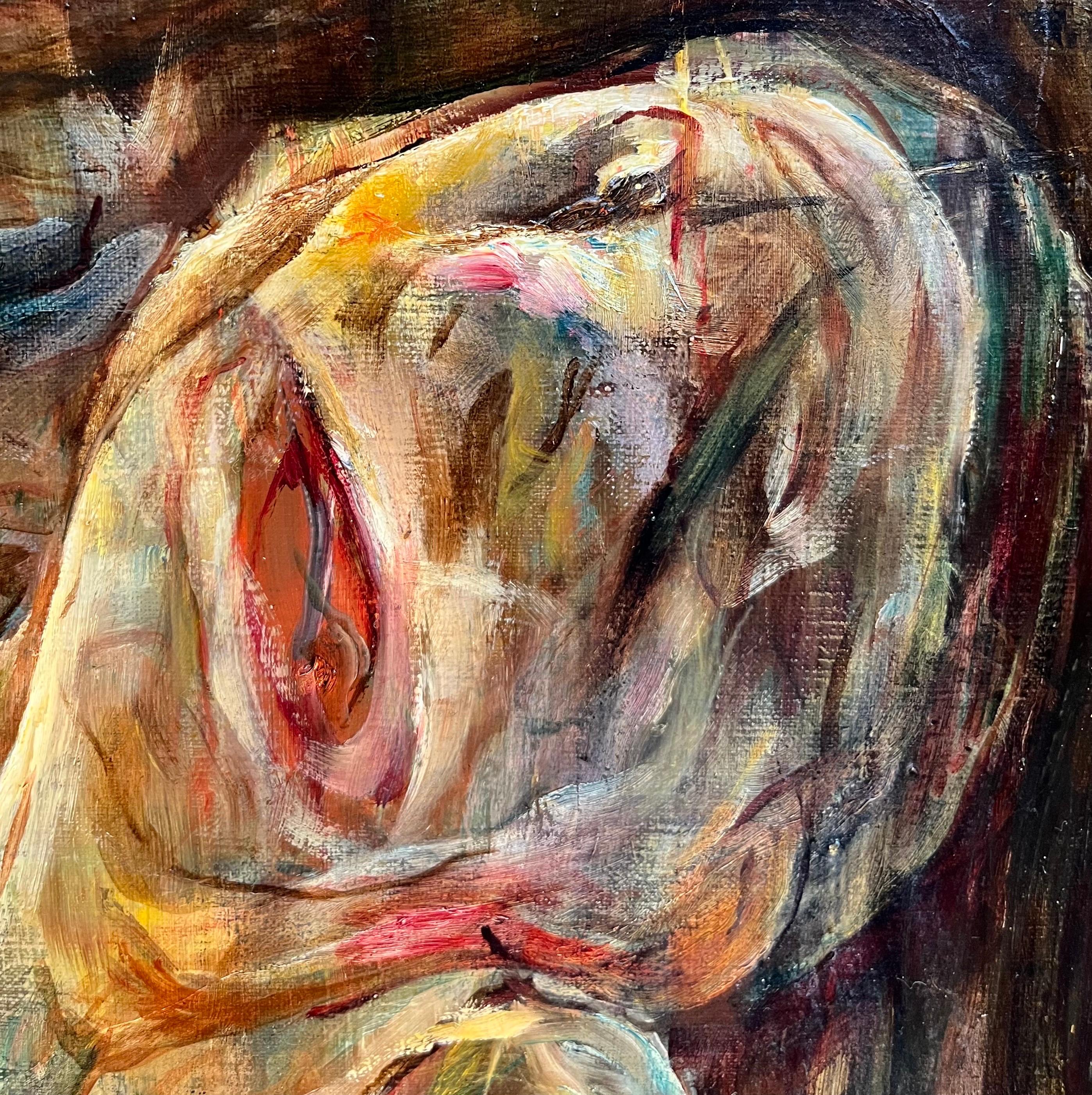 Composizione astratta N°7 di Vivaldo Martini - Olio su tela 73x50 cm in vendita 4