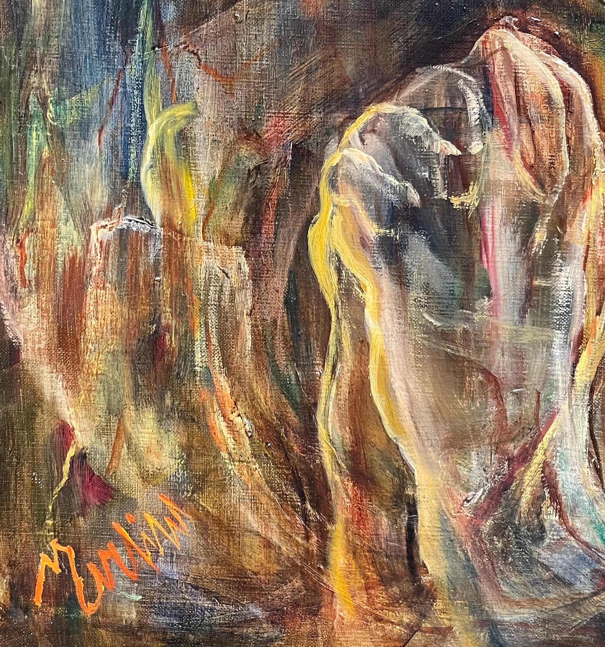 Composizione astratta N°7 di Vivaldo Martini - Olio su tela 73x50 cm in vendita 5