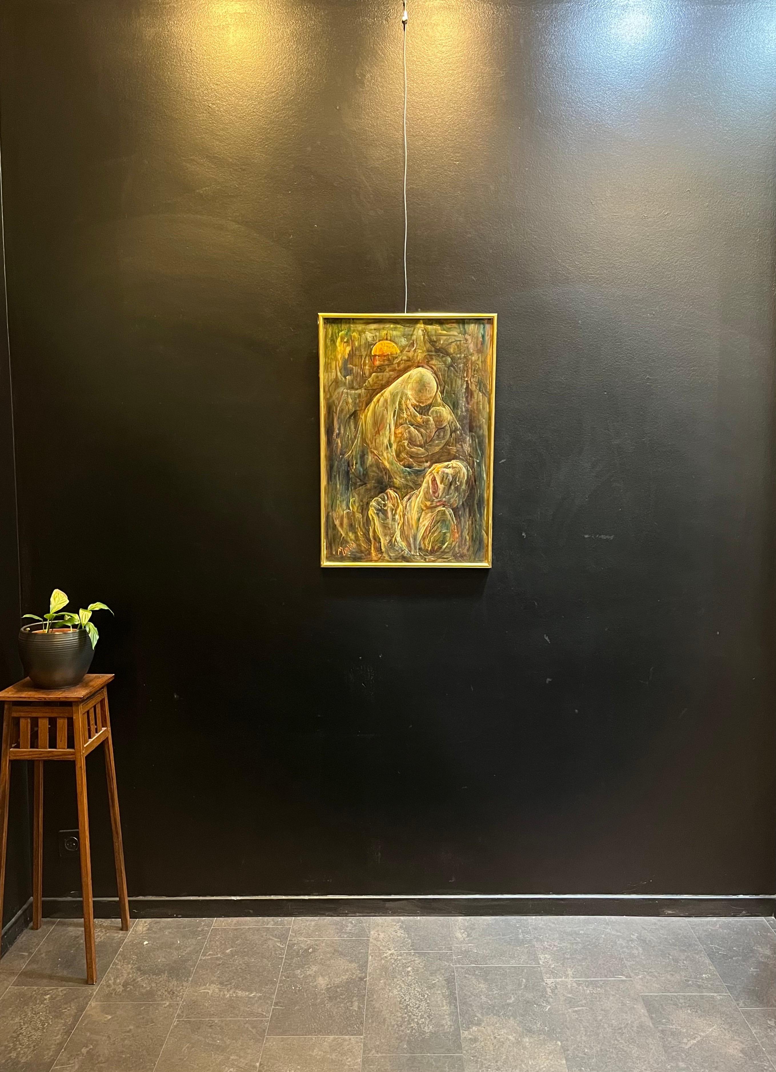 Composizione astratta N°7 di Vivaldo Martini - Olio su tela 73x50 cm in vendita 6