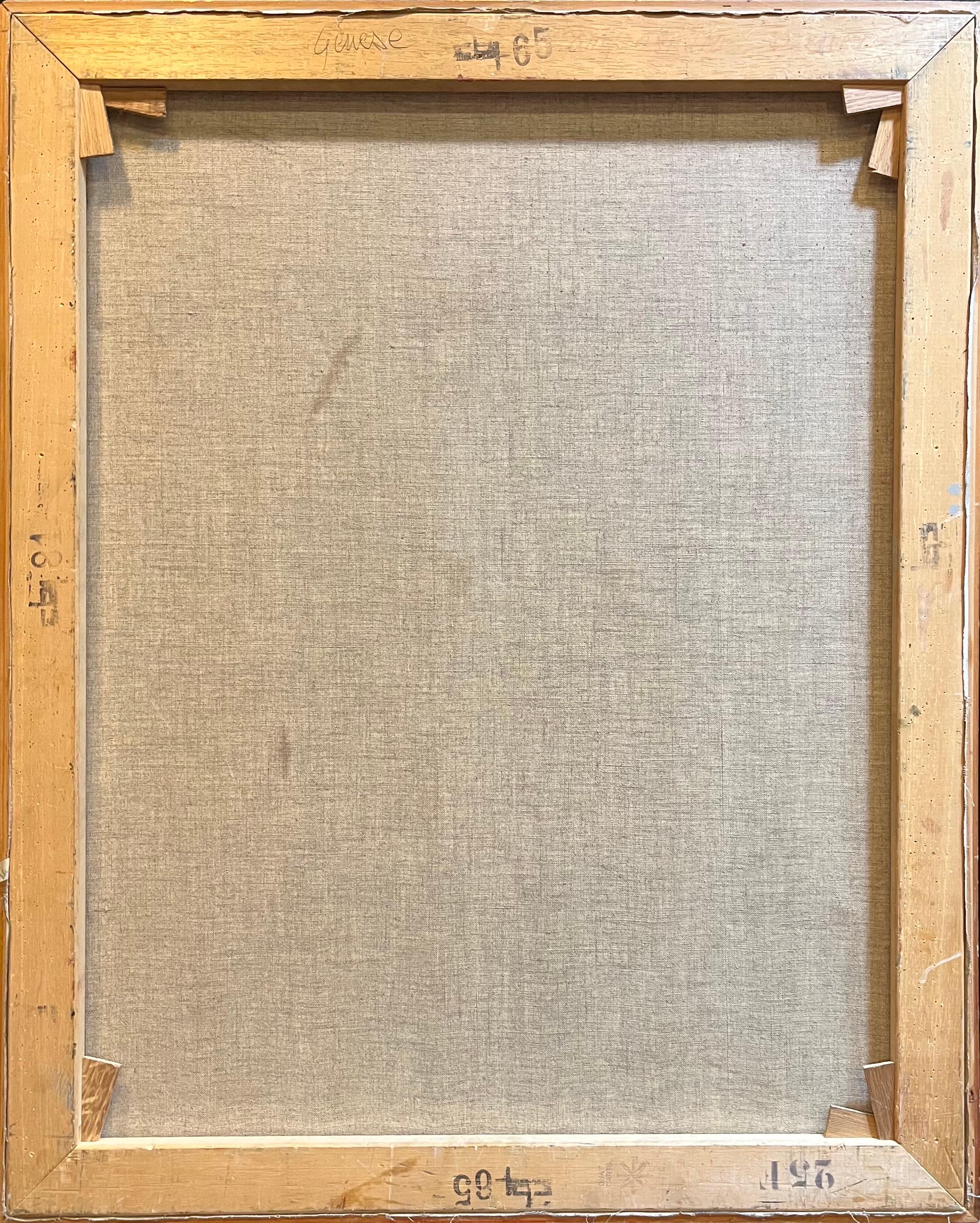 Composition abstraite N°8 de Vivaldo Martini - Huile sur toile 64x80 cm en vente 12