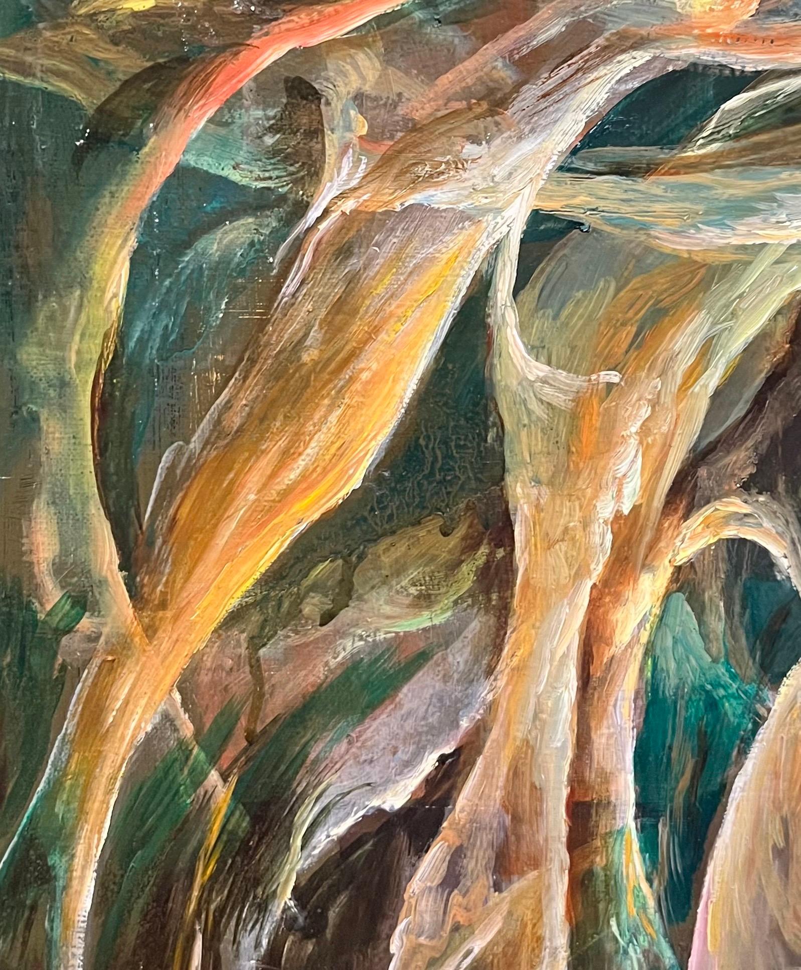 Composition abstraite N°8 de Vivaldo Martini - Huile sur toile 64x80 cm en vente 3