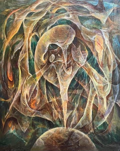 Composición abstracta N°8 de Vivaldo Martini - Óleo sobre lienzo 64x80 cm