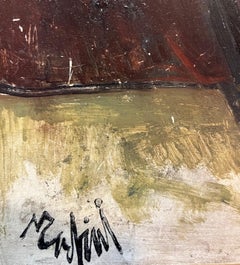 Brunette Nude Lady by Vivaldo Martini - Oil on canvas 65x54 cm