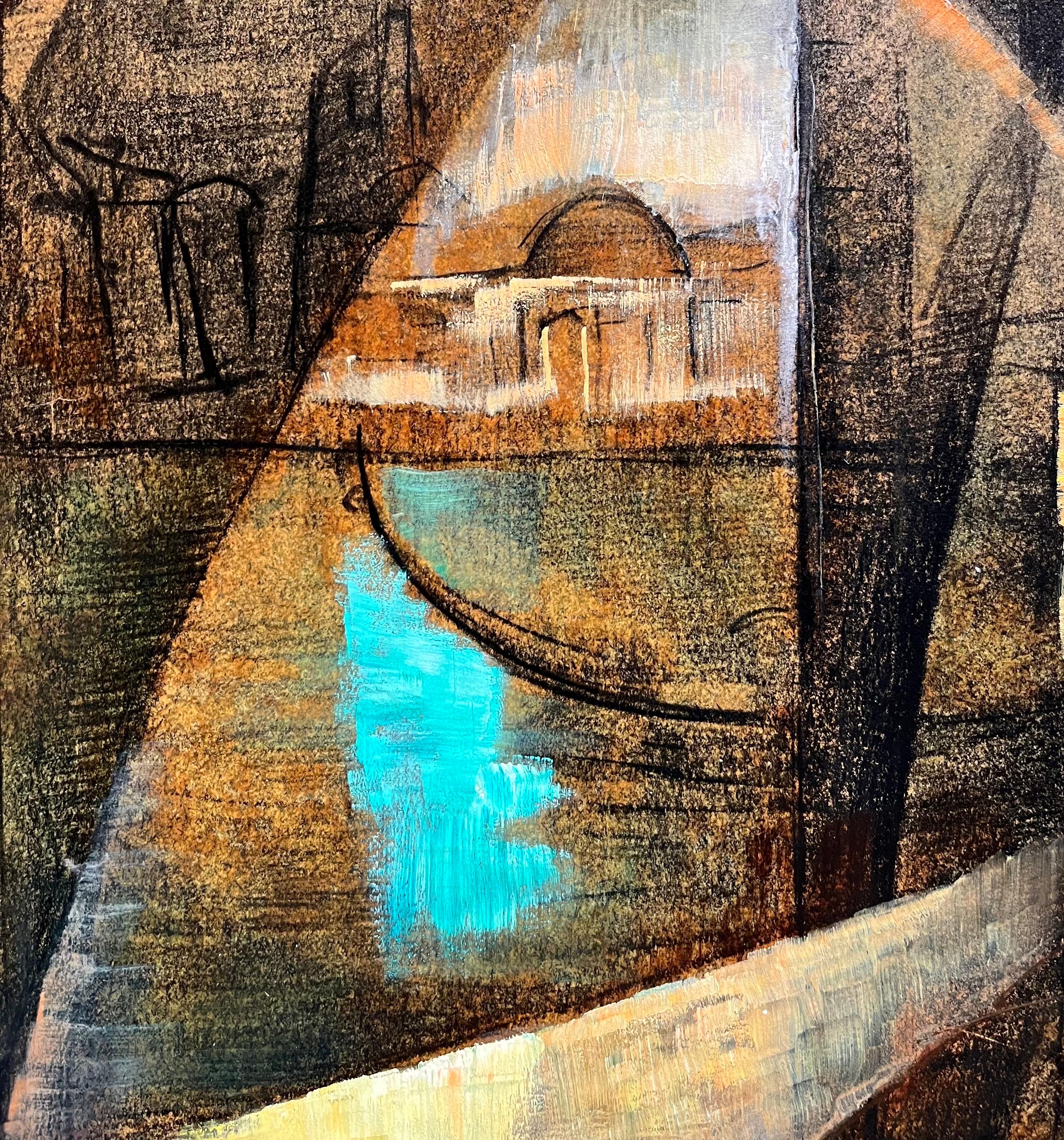 Chianti de Vivaldo Martini - Óleo sobre lienzo 50x73 cm en venta 5