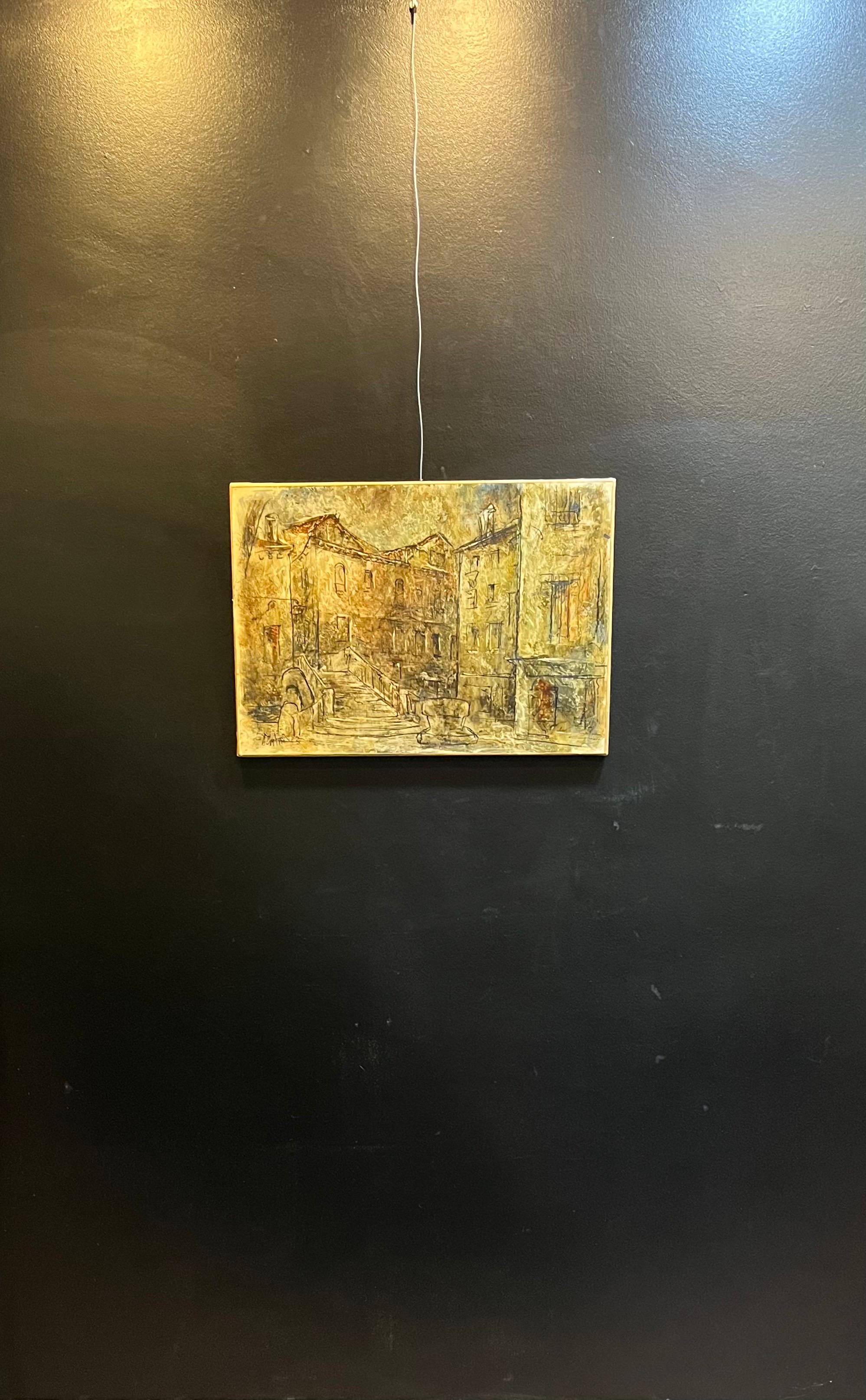 Huile sur toile 70x50 cm de Vivaldo Martini en vente 7