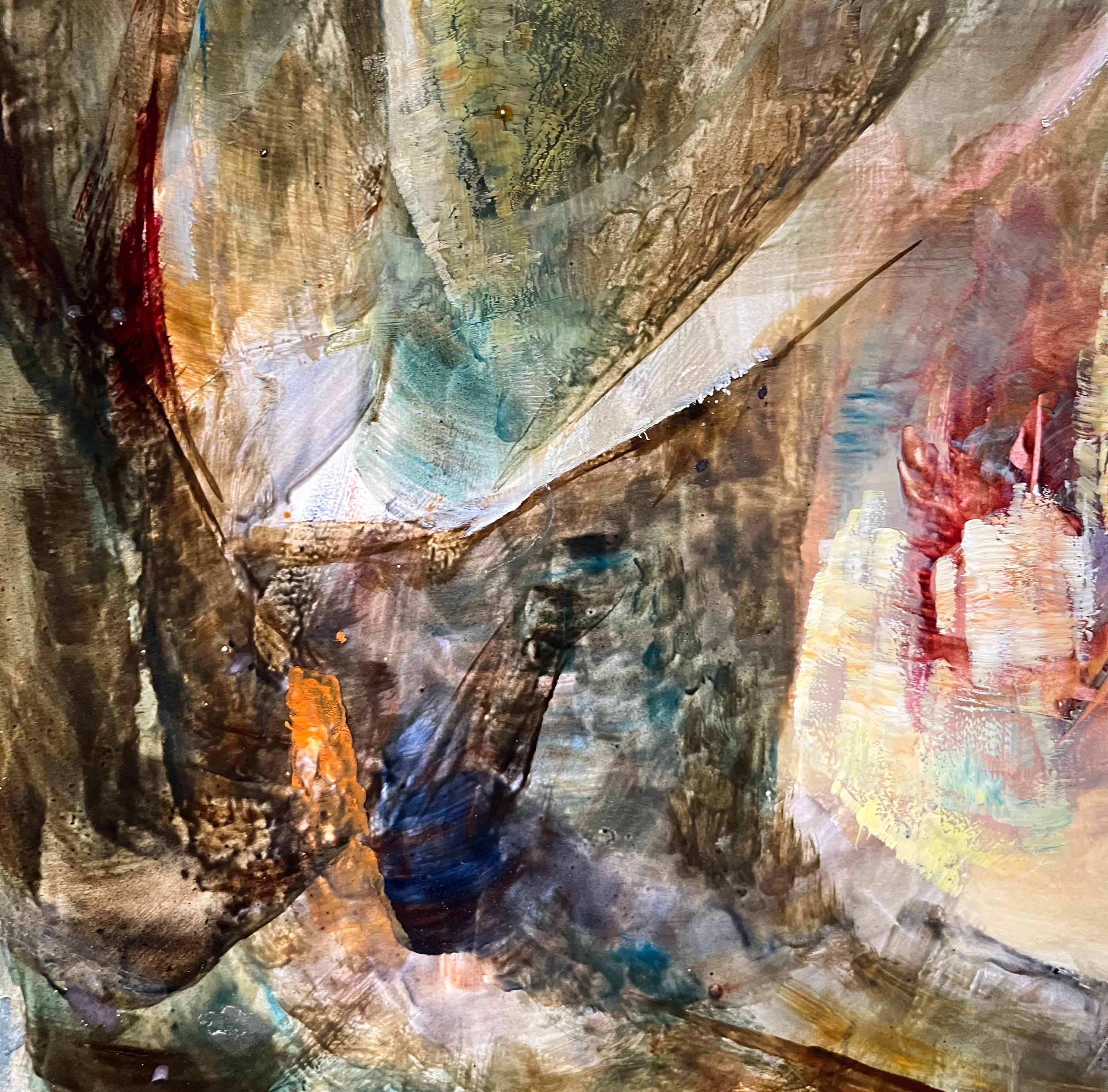 Ciudad imaginaria de Vivaldo Martini - Óleo sobre lienzo 70x50 cm en venta 2