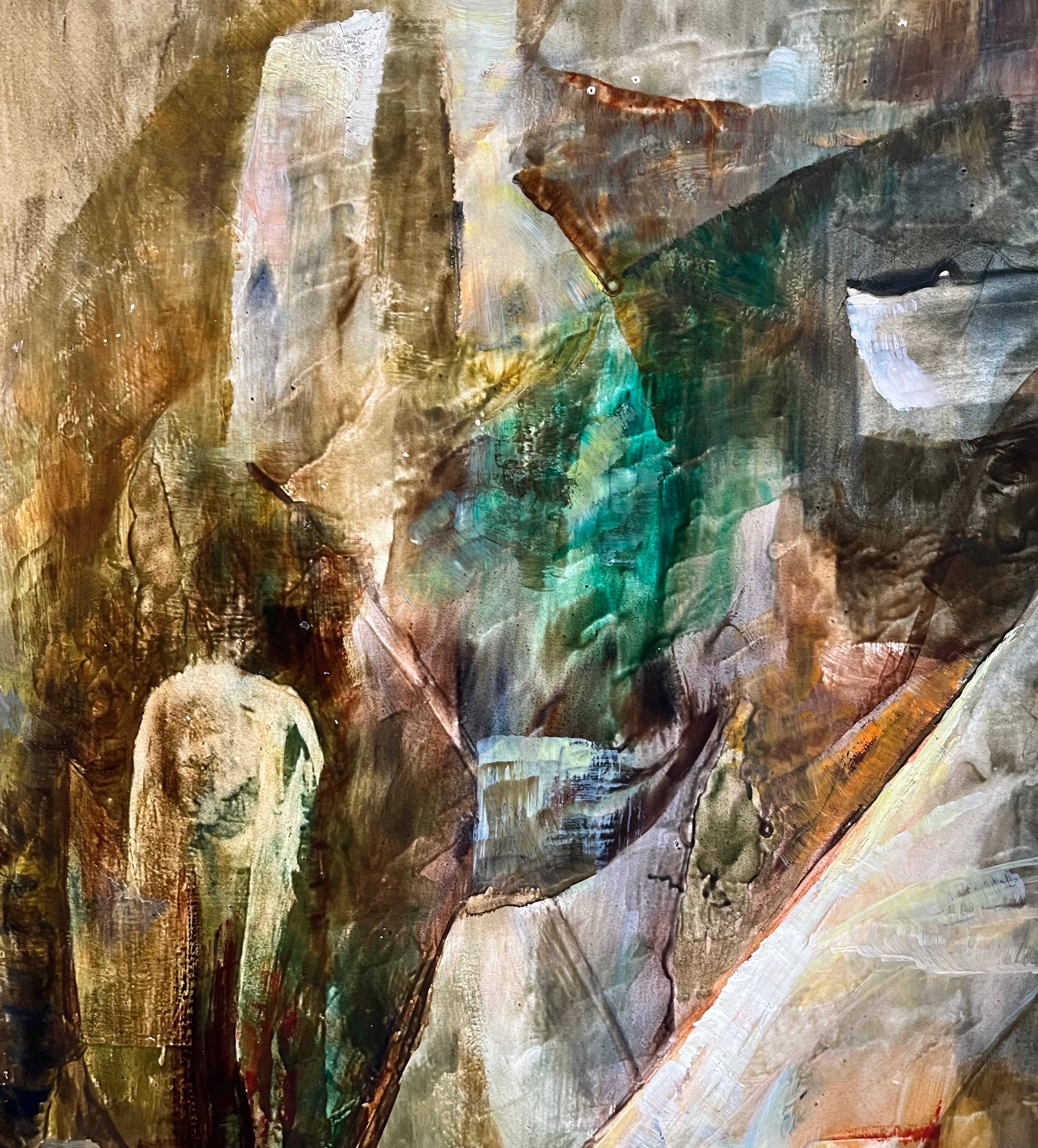 Ciudad imaginaria de Vivaldo Martini - Óleo sobre lienzo 70x50 cm en venta 3