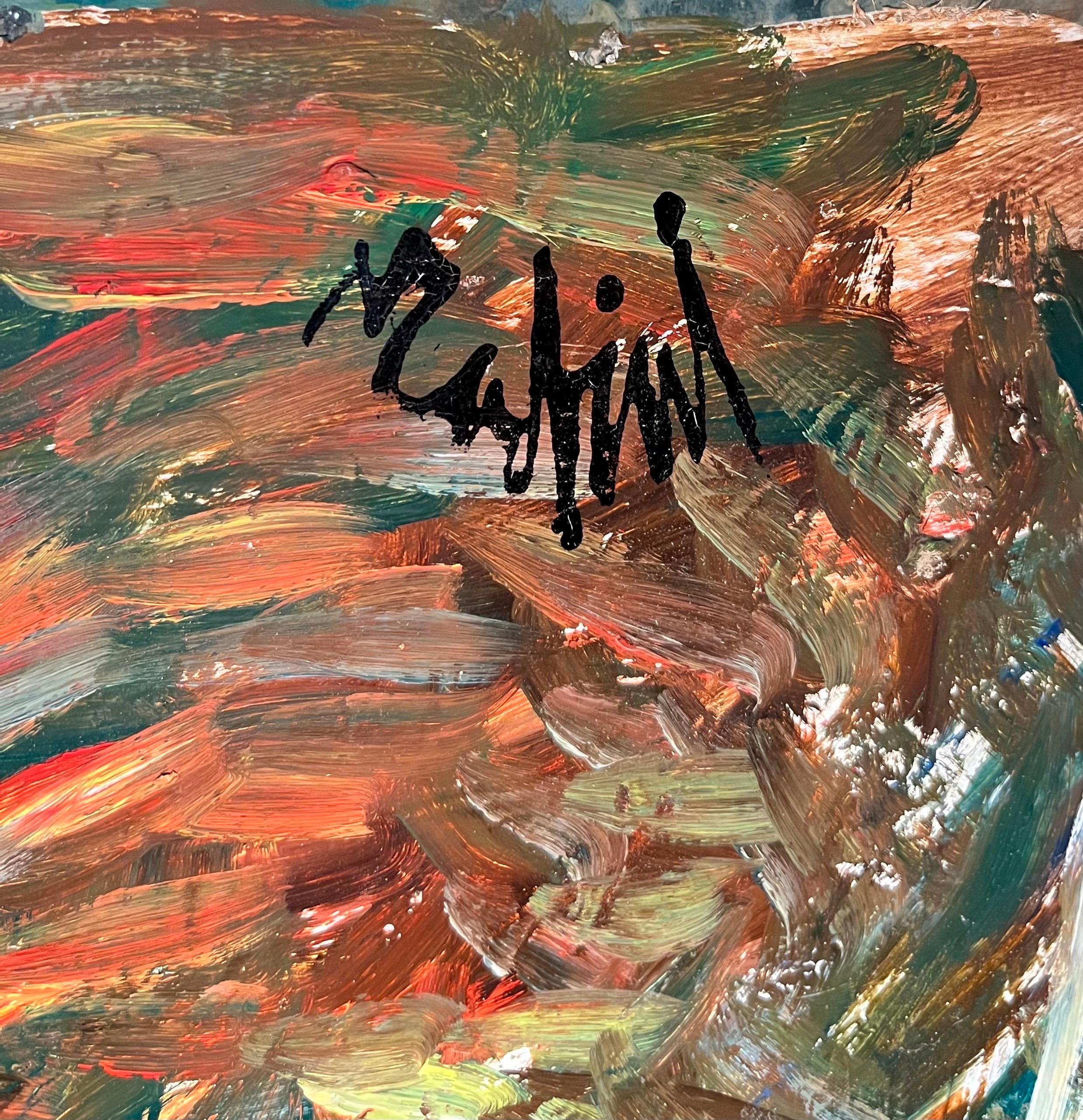 Autorretrato de Vivaldo Martini - Óleo sobre masonita 70,5x50 cm en venta 1