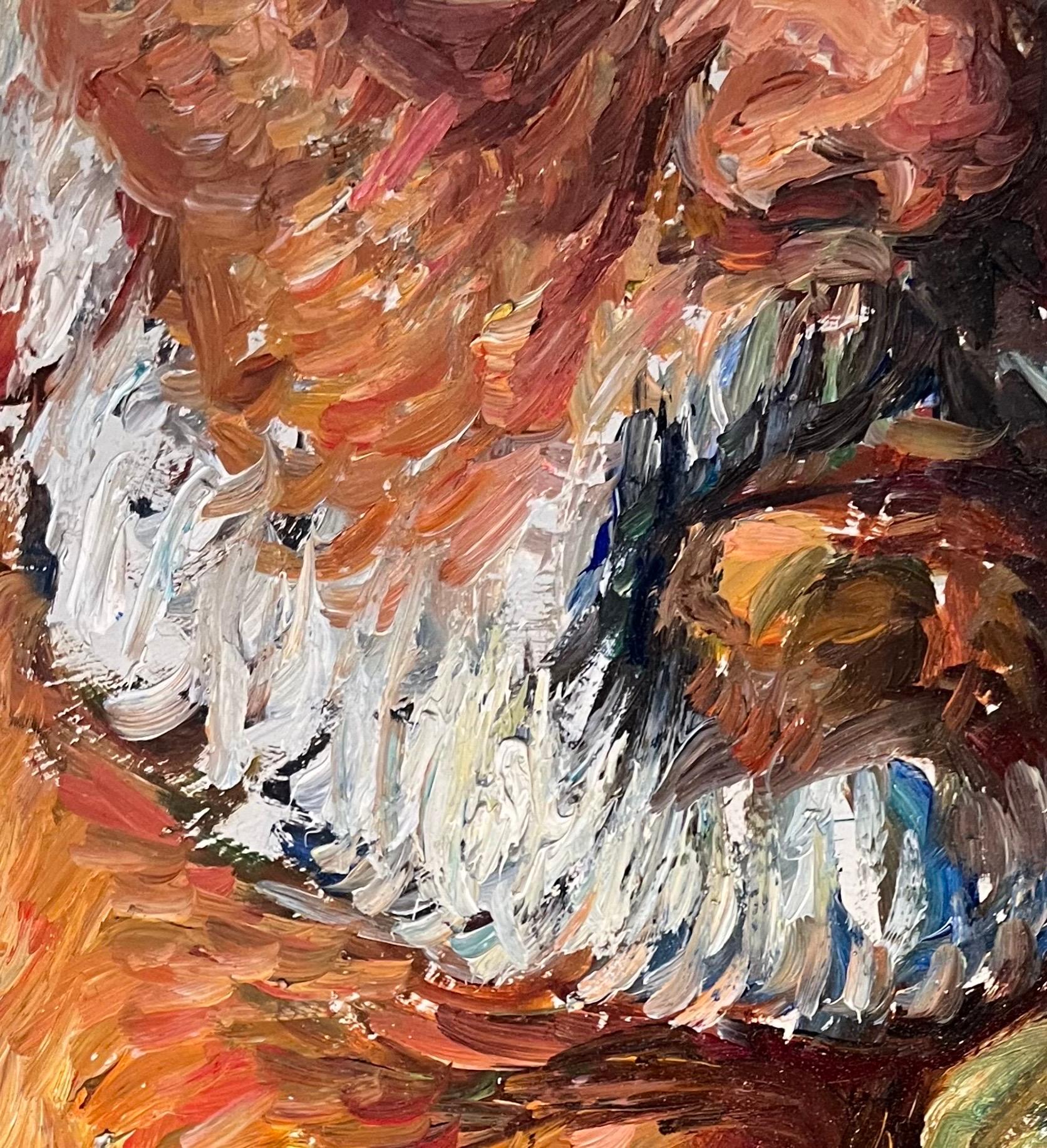 Autorretrato de Vivaldo Martini - Óleo sobre masonita 70,5x50 cm en venta 4