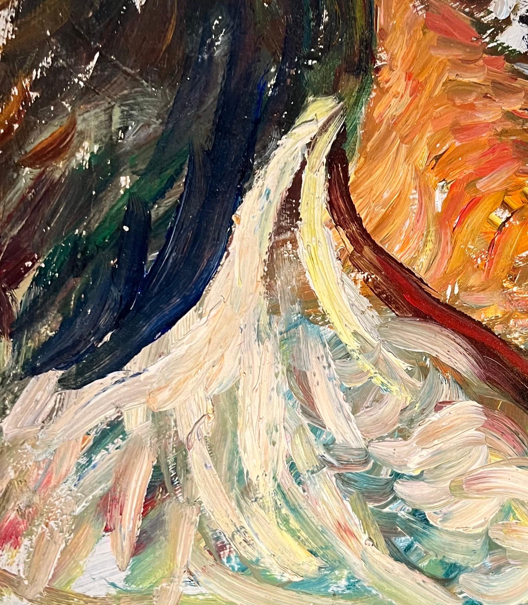Autorretrato de Vivaldo Martini - Óleo sobre masonita 70,5x50 cm en venta 6