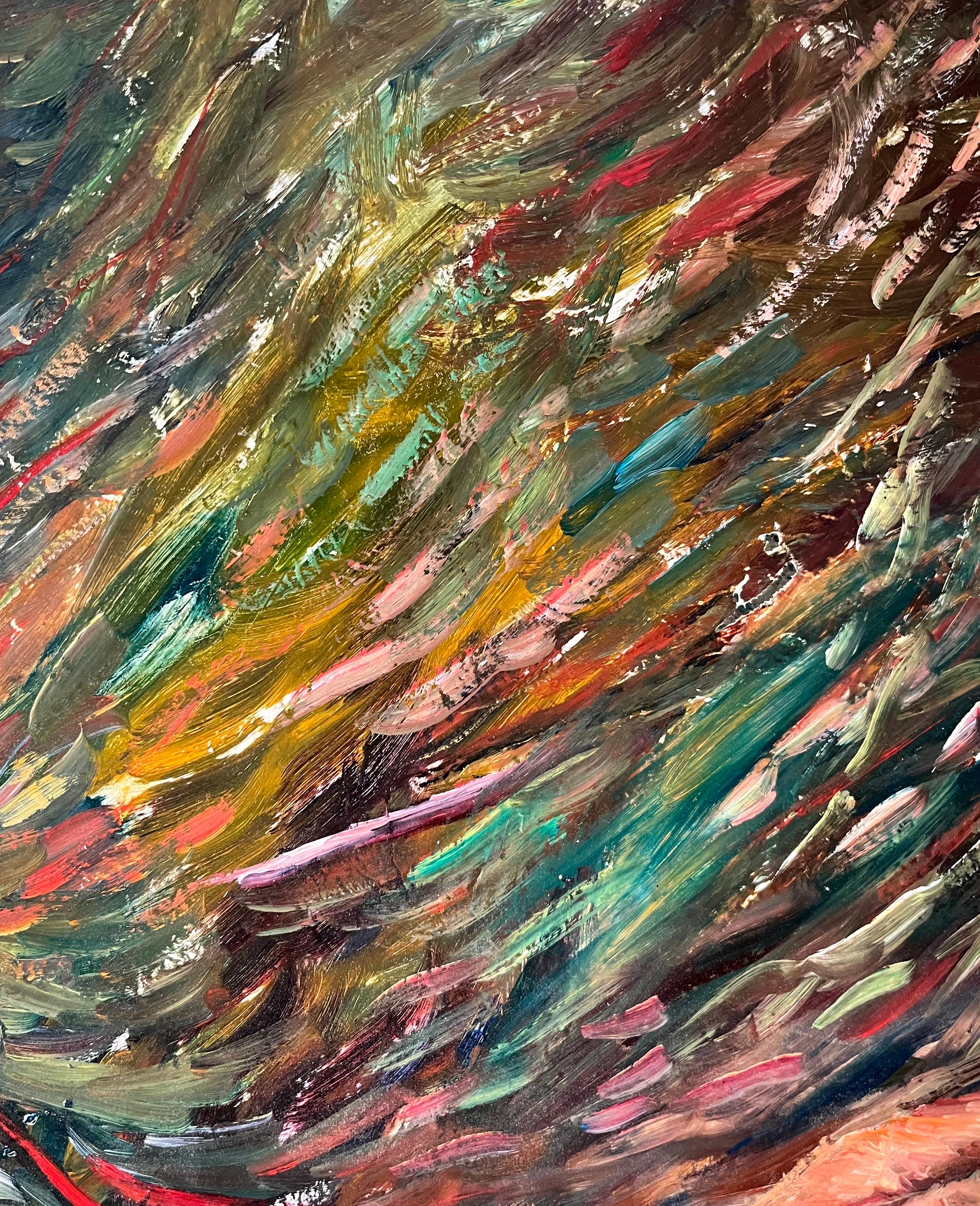 Autorretrato de Vivaldo Martini - Óleo sobre masonita 70,5x50 cm en venta 7