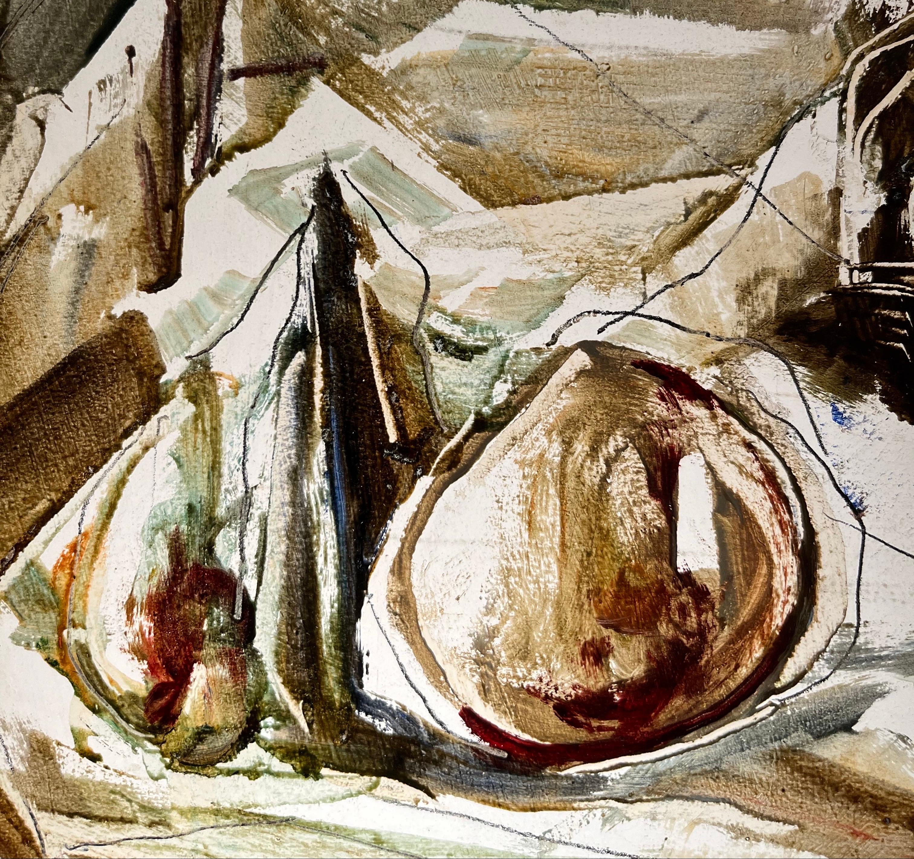 Bodegón de Vivaldo Martini - Óleo sobre lienzo 40x65 cm en venta 1
