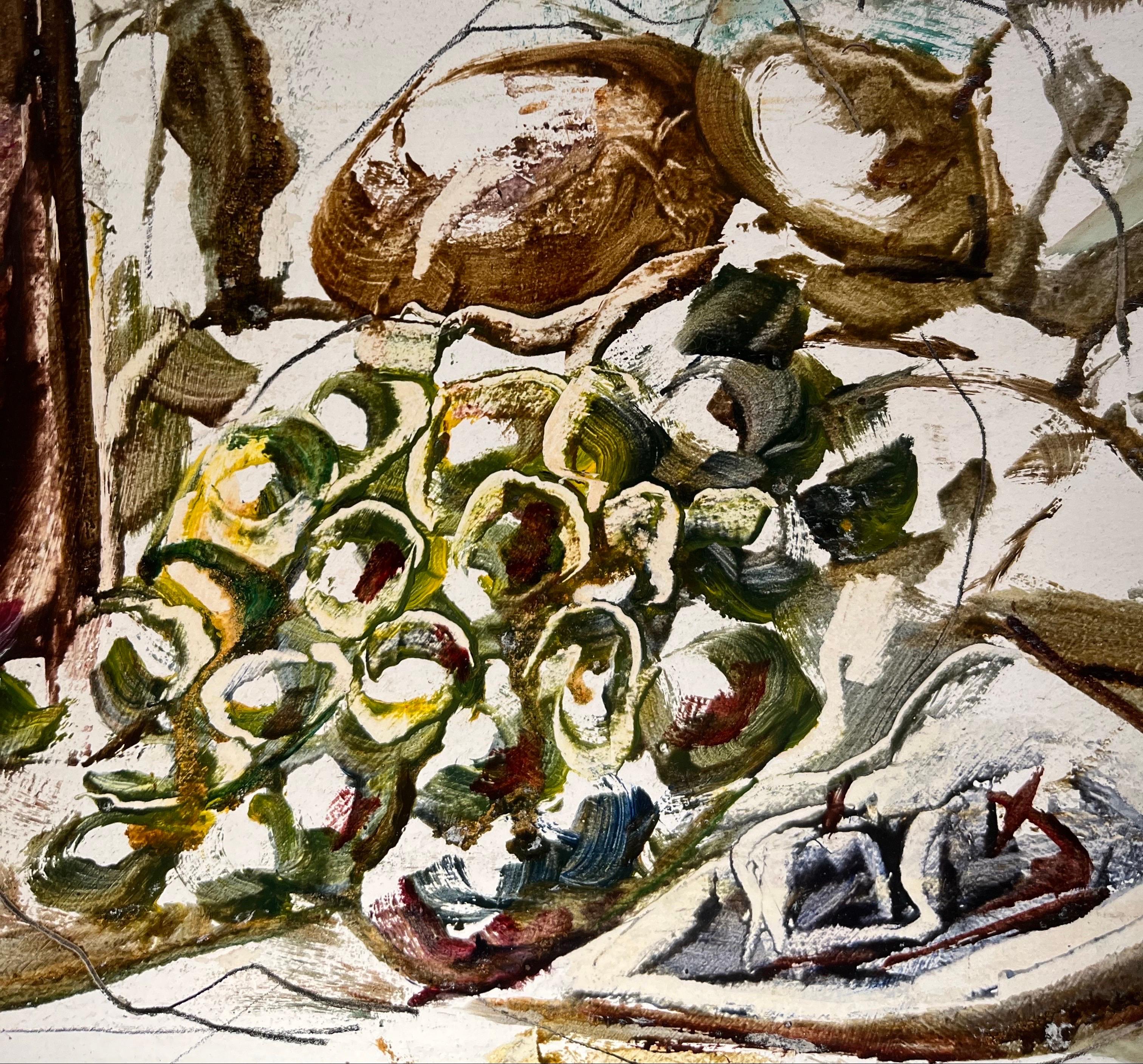 Bodegón de Vivaldo Martini - Óleo sobre lienzo 40x65 cm en venta 2