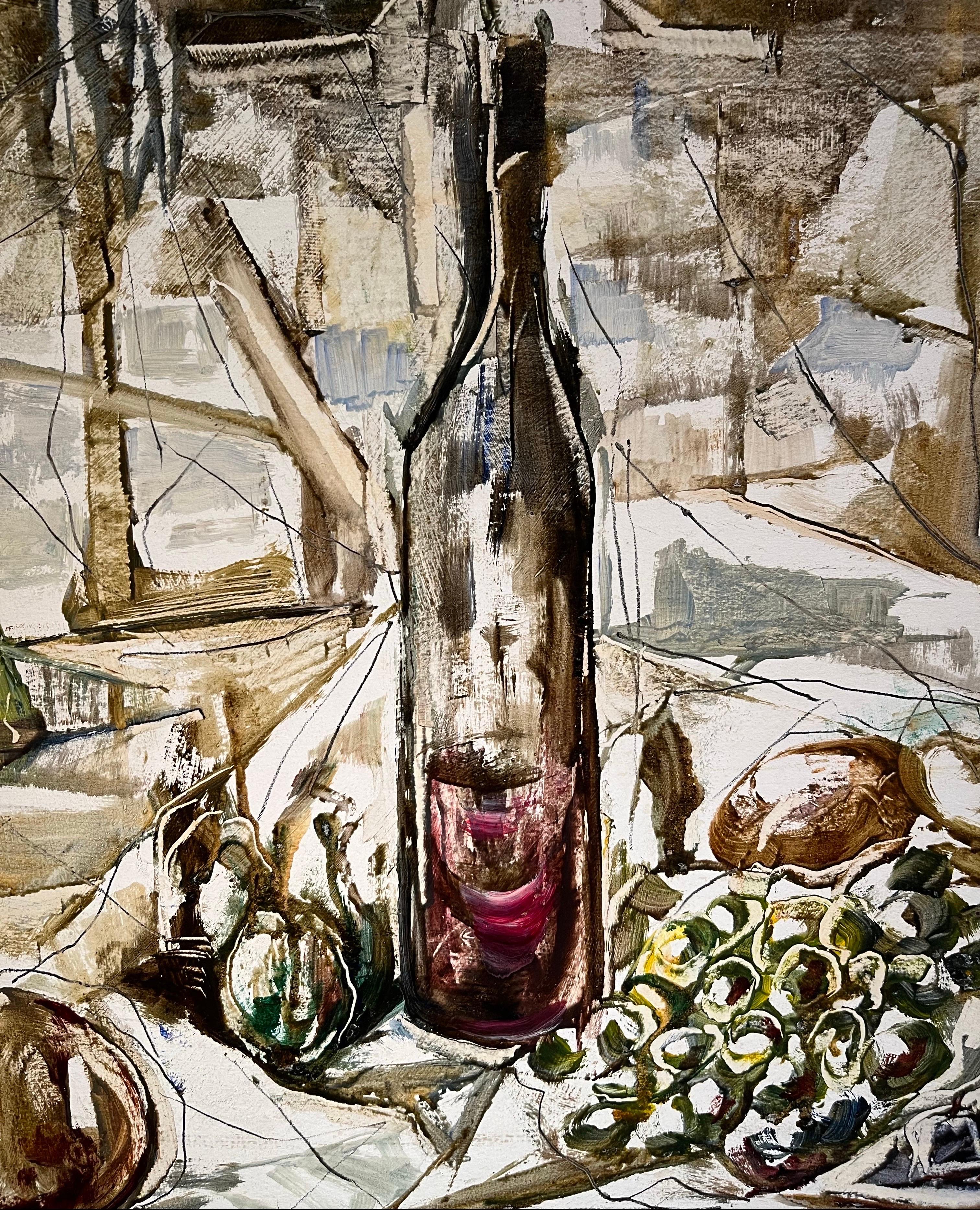 Bodegón de Vivaldo Martini - Óleo sobre lienzo 40x65 cm en venta 6