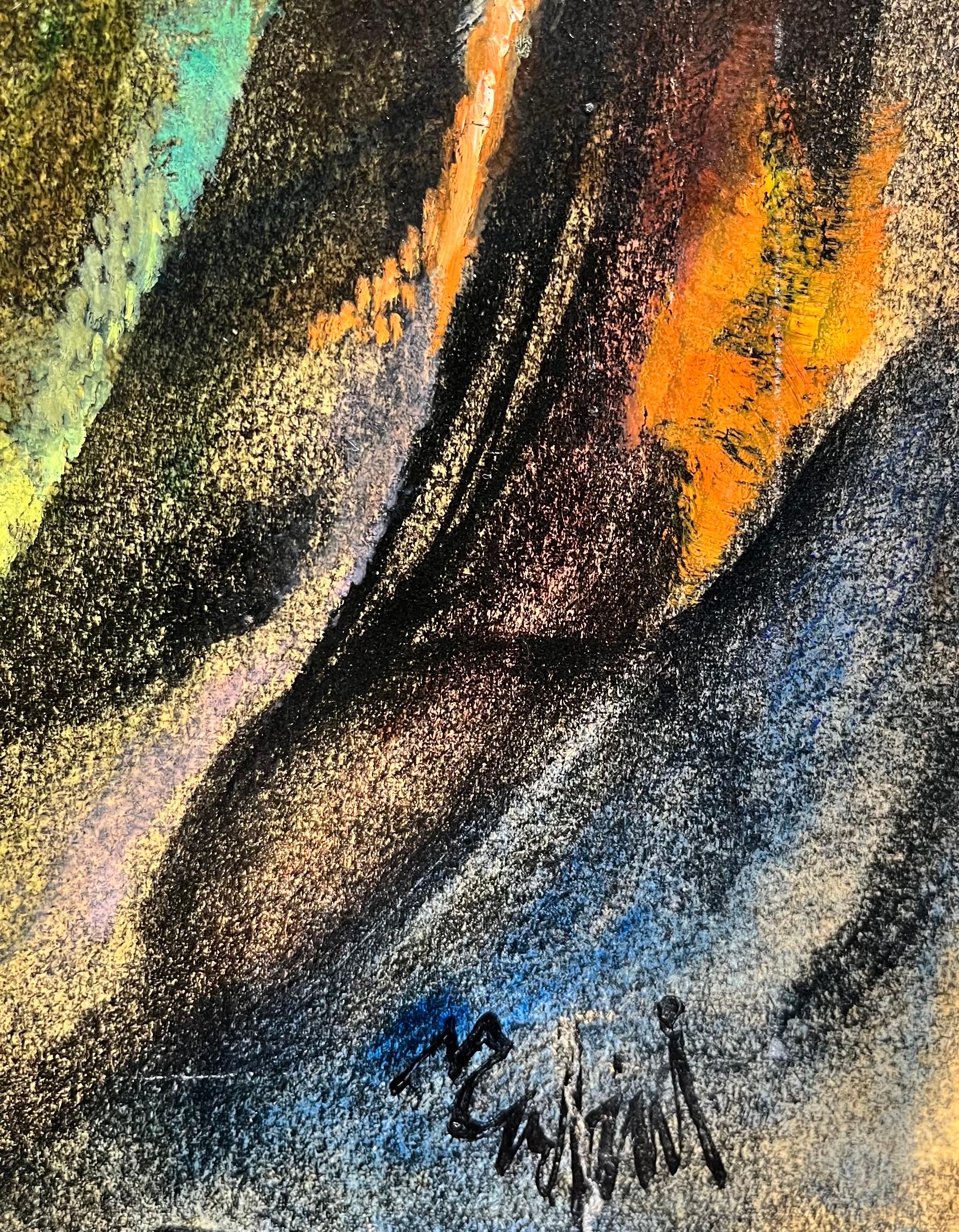 La Cima de Vivaldo Martini - Óleo sobre lienzo 70x50 cm en venta 2