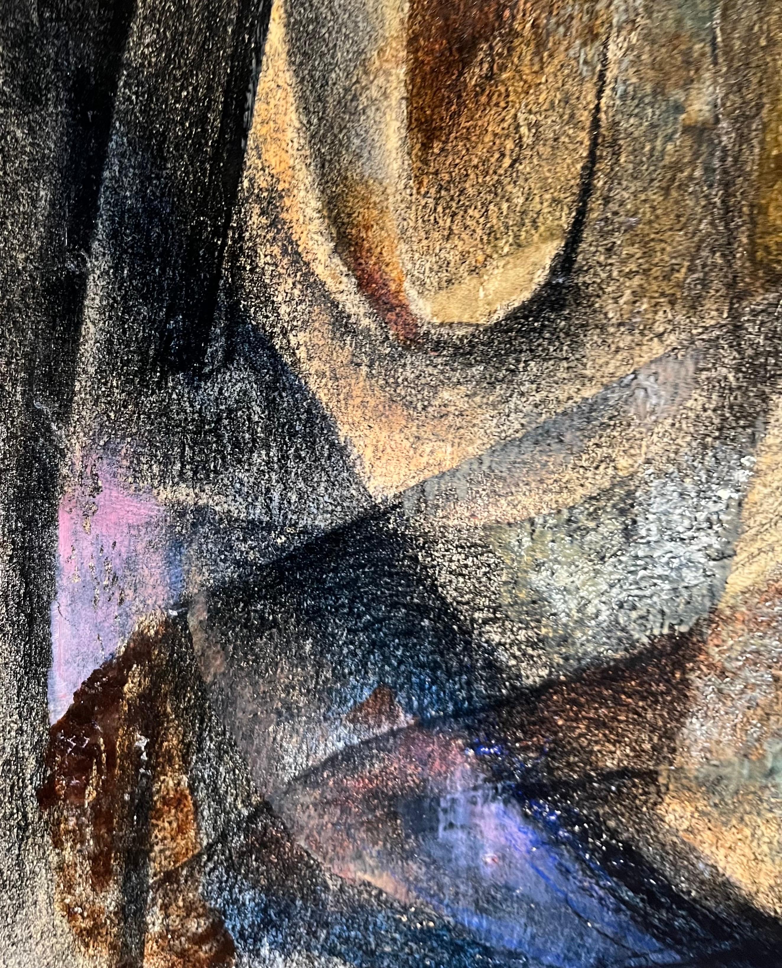 La Cima de Vivaldo Martini - Óleo sobre lienzo 70x50 cm en venta 3
