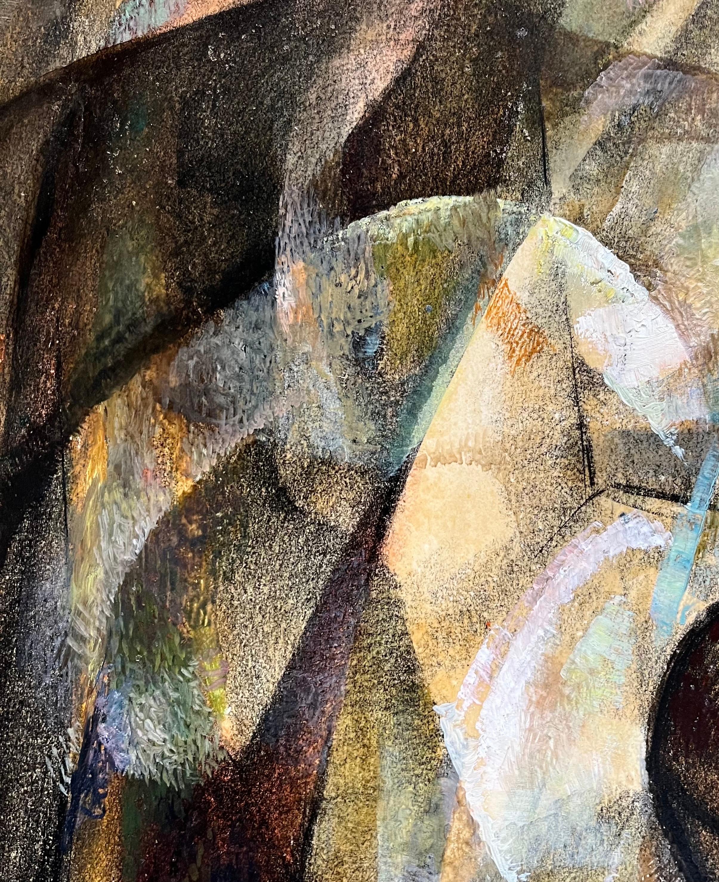 La Cima de Vivaldo Martini - Óleo sobre lienzo 70x50 cm en venta 4
