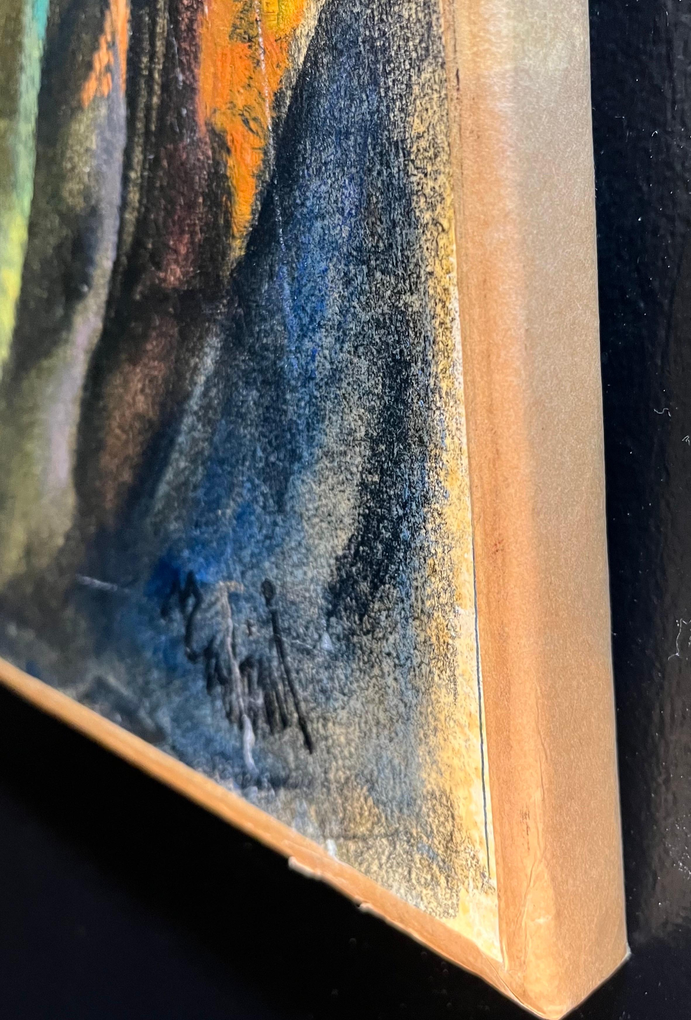 La Cima de Vivaldo Martini - Óleo sobre lienzo 70x50 cm en venta 6
