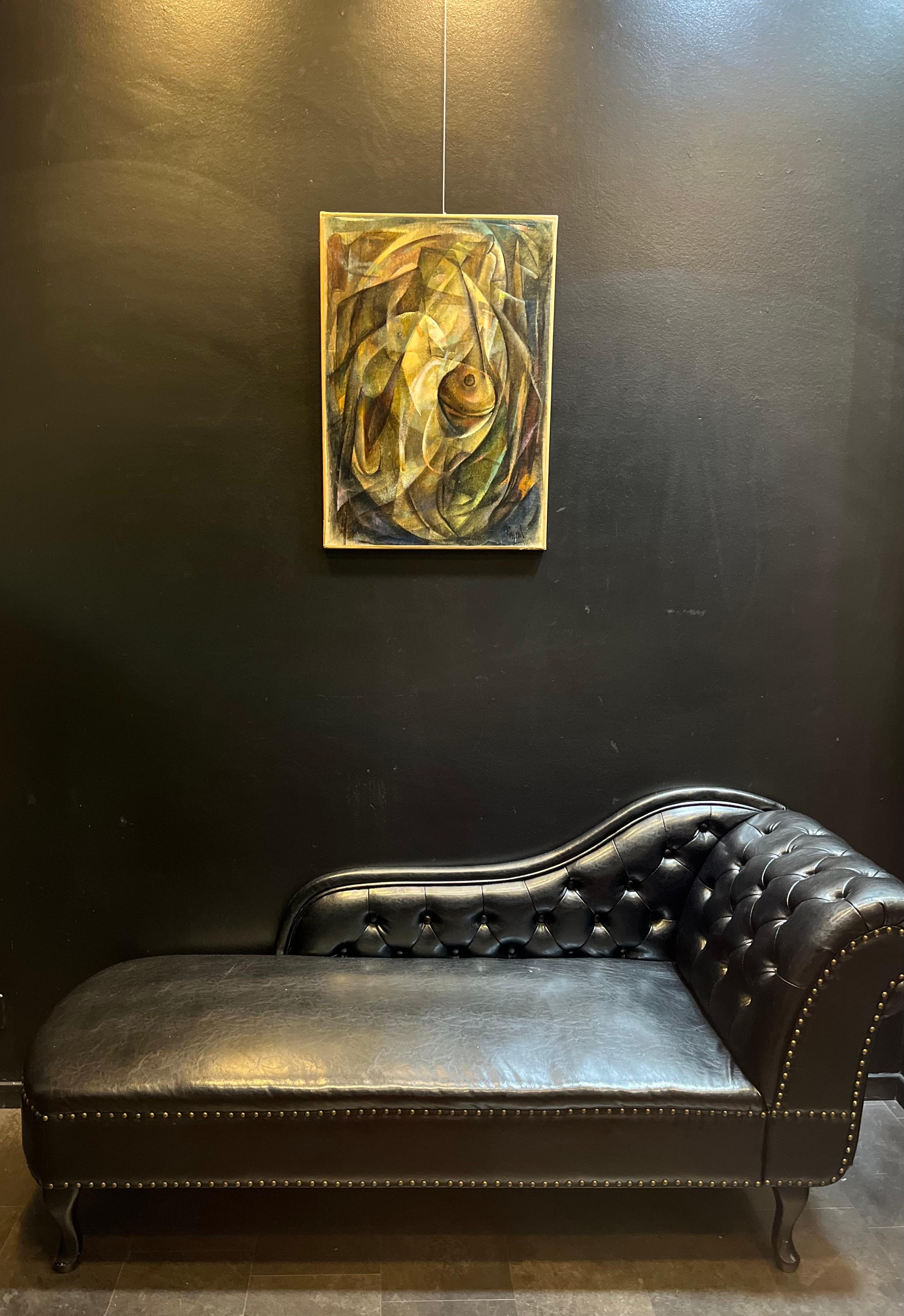 La Cima de Vivaldo Martini - Óleo sobre lienzo 70x50 cm en venta 8