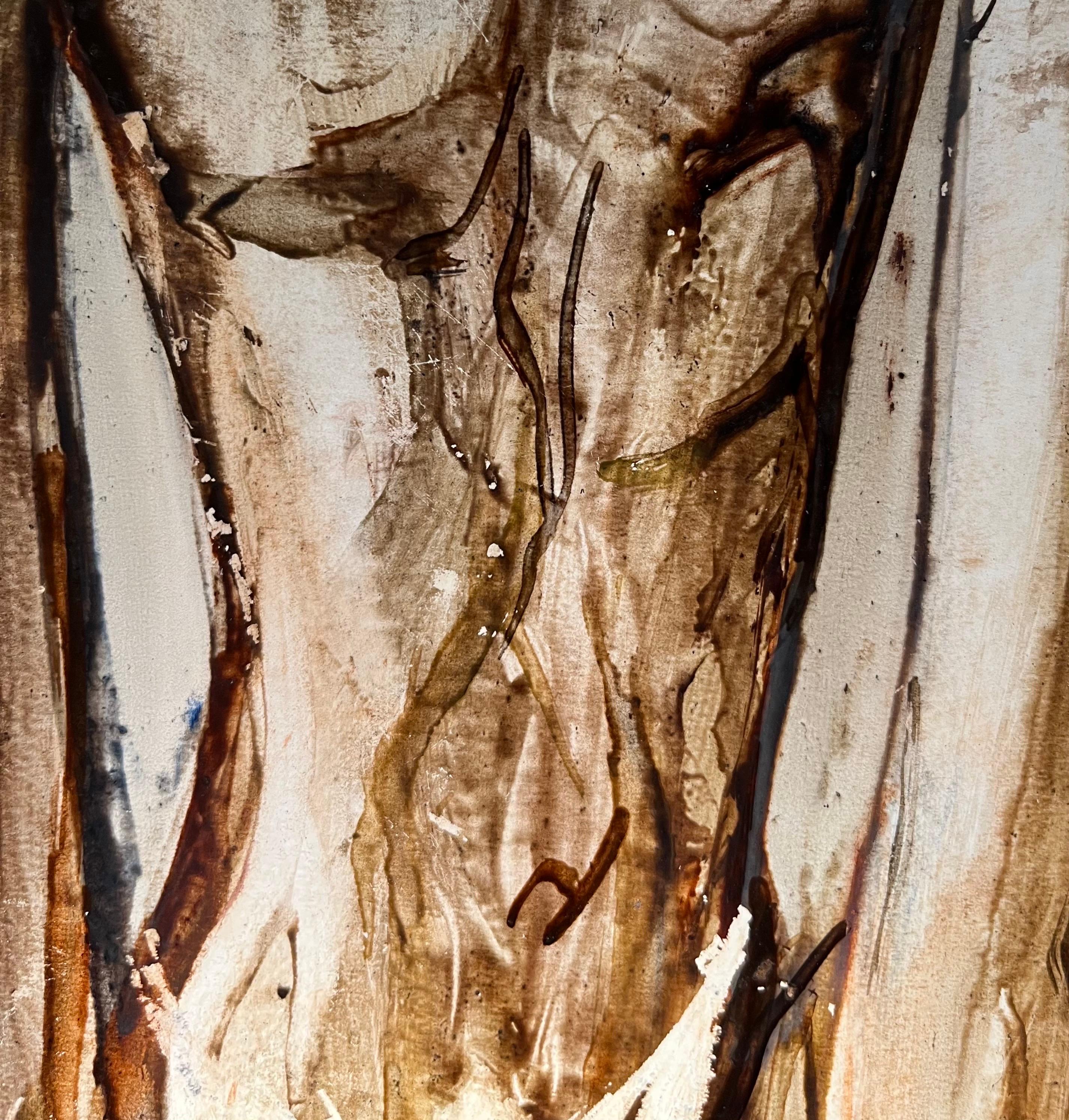 Weightlifter by Vivaldo Martini - Oil on canvas 50x60 cm For Sale 4