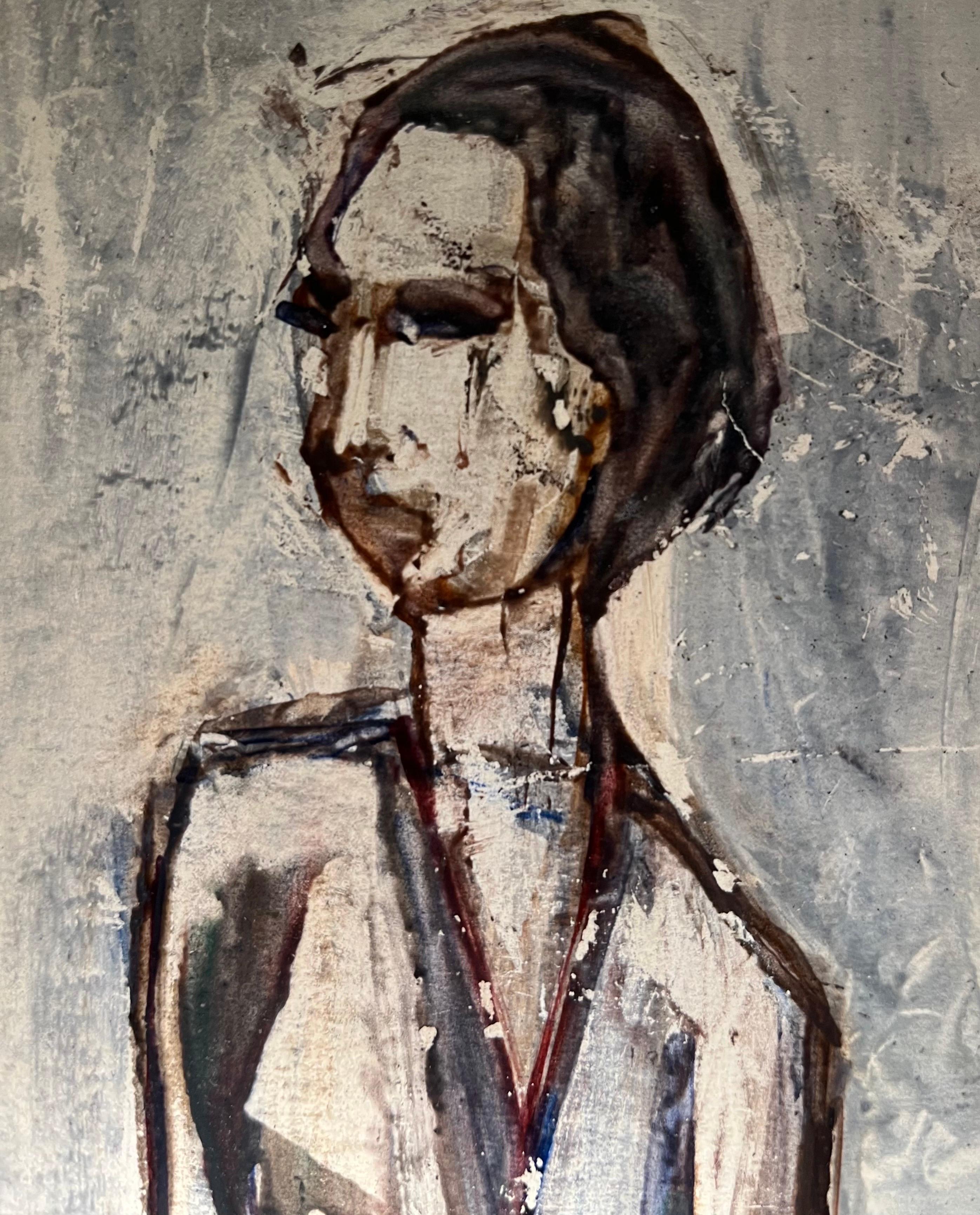Weightlifter by Vivaldo Martini - Oil on canvas 50x60 cm For Sale 6