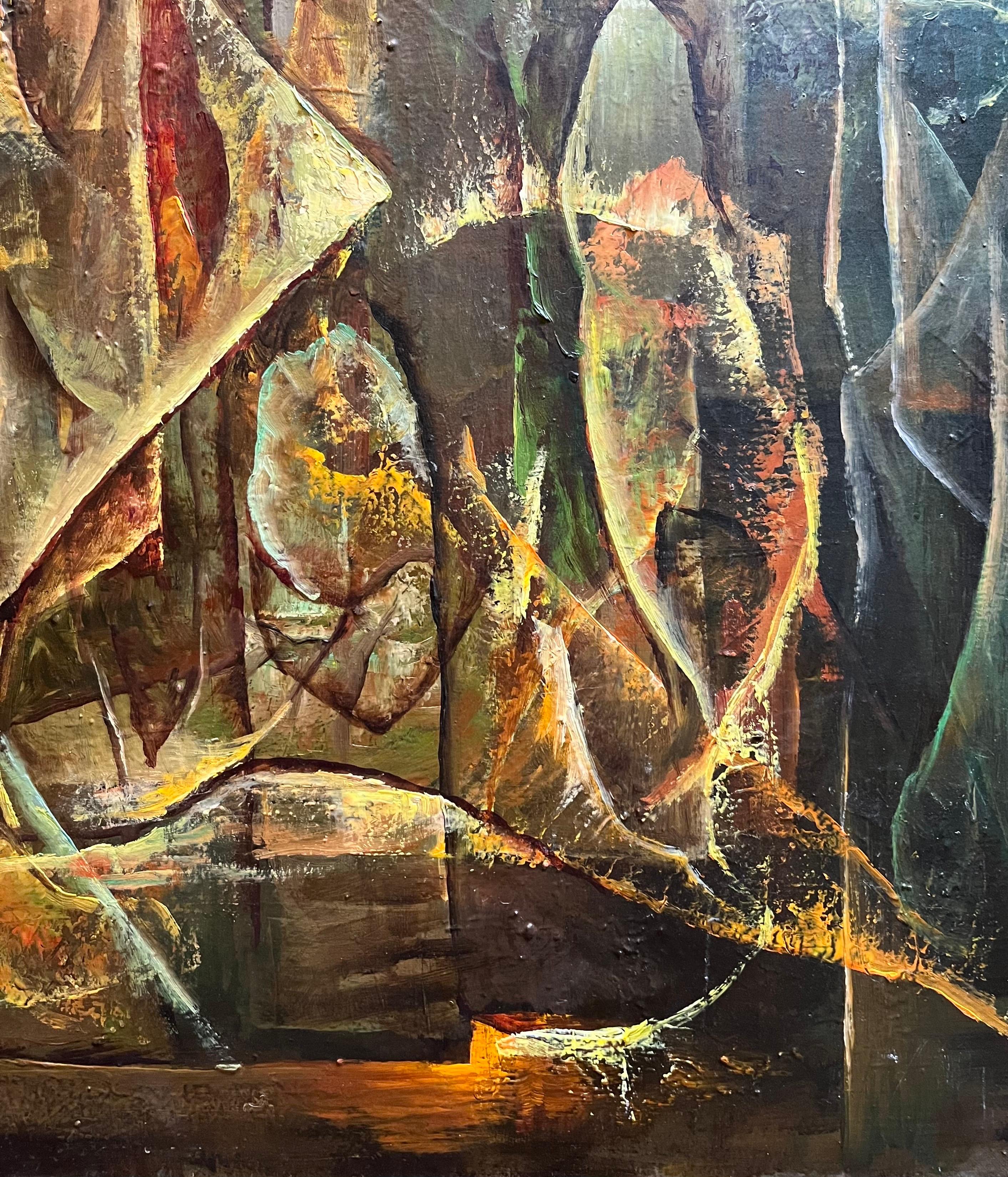 A. Winter di Vivaldo Martini - Olio su tela 73x100 cm in vendita 1