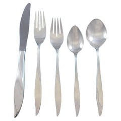 Vivant by Oneida Sterling Silver Flatware Set for 8 Service 47 Pieces Modern