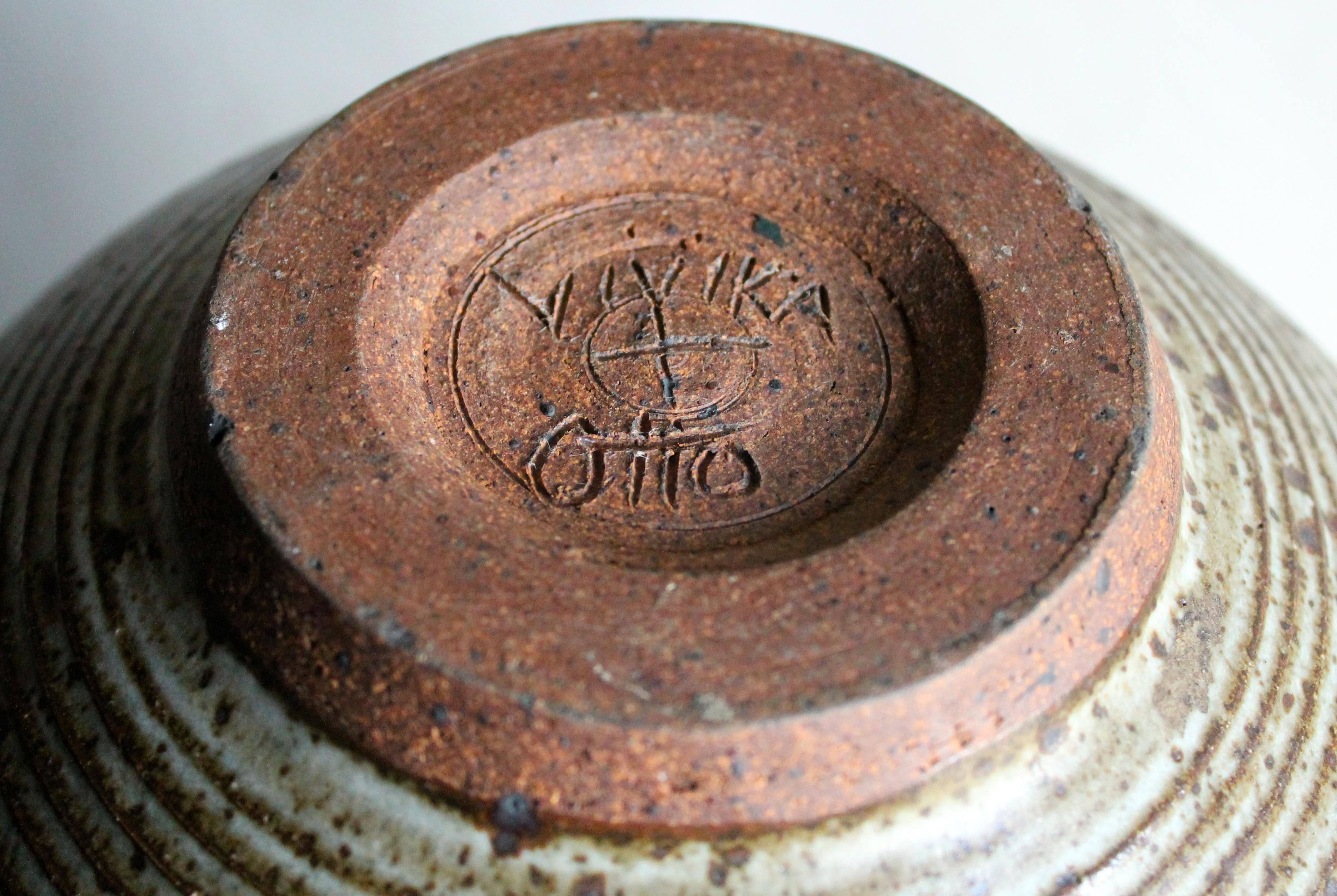 Viveka and Otto Heino Large Hand Thrown Ceramic Bowl 2