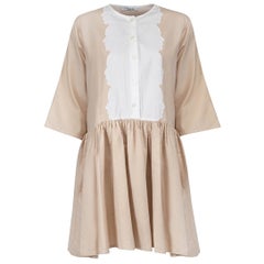 VIVETTA Mini robe à smocks beige Taille L