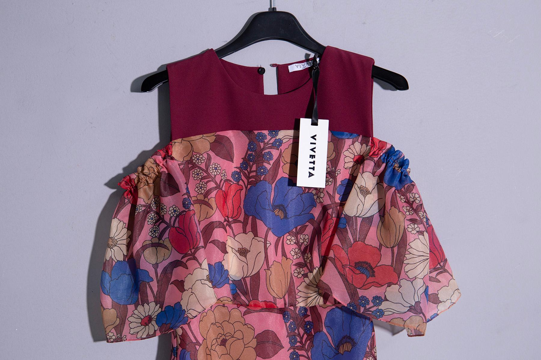 Vivetta elegant floral pattern cocktail dress In New Condition For Sale In Milano, IT