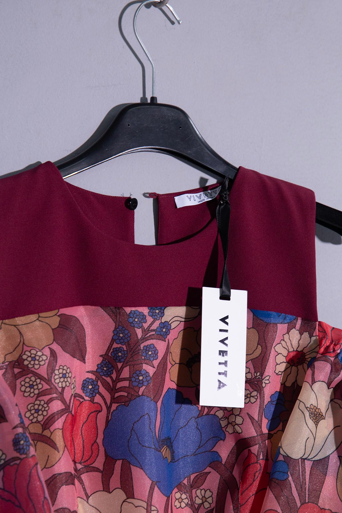 VIVETTA - Robe de cocktail élégante à motif floral Pour femmes en vente