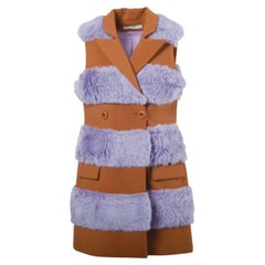 Vivetta Faux Fur Panelled Vest - '10s