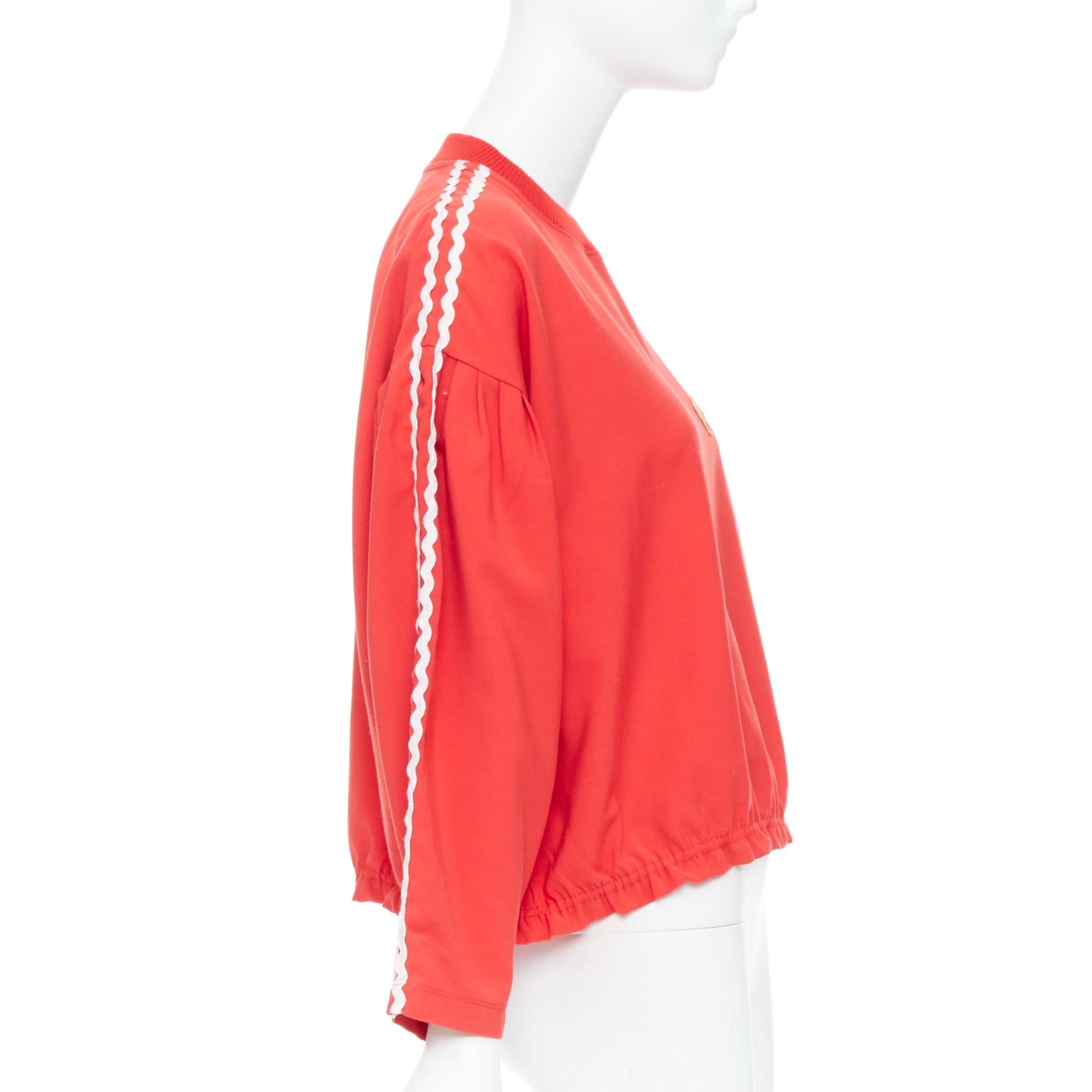 VIVETTA Pullover mit rotem Auge und Regenbogenstickereien und Badges bestickt IT38 XS im Zustand „Gut“ im Angebot in Hong Kong, NT