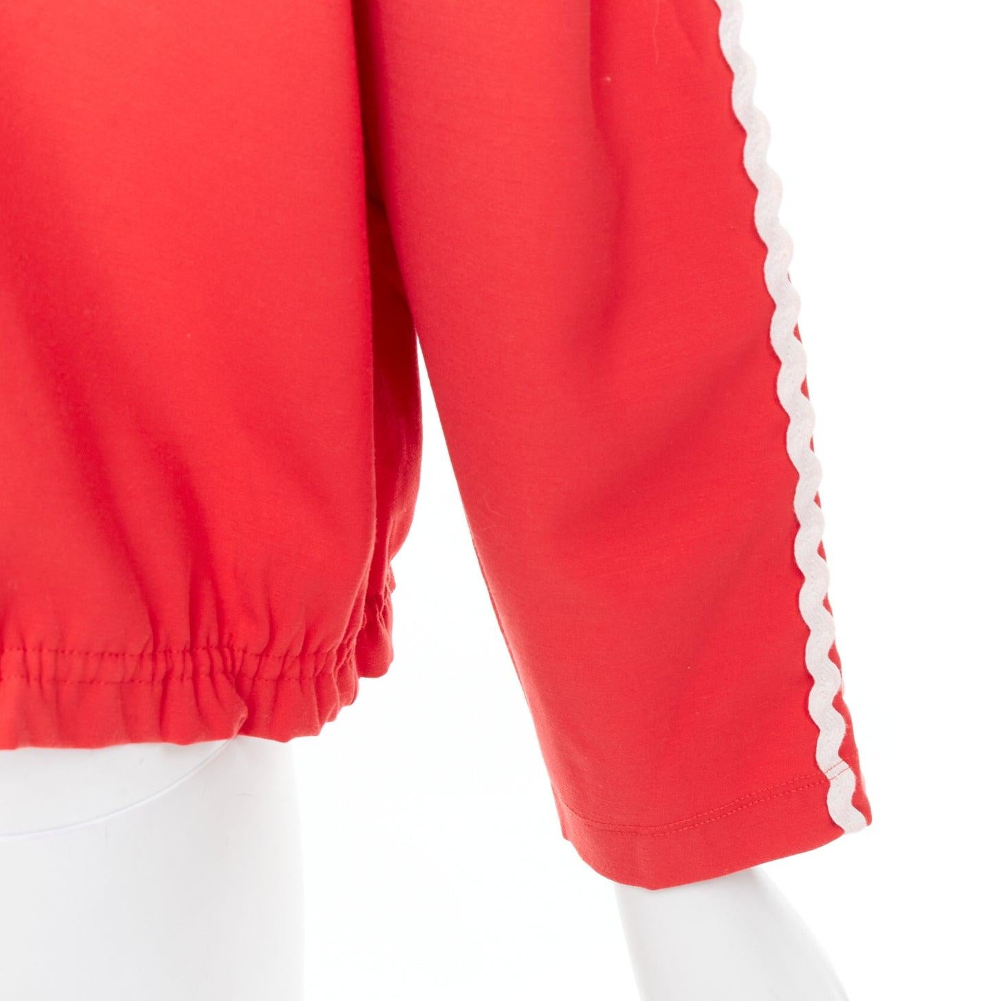 VIVETTA Pullover mit rotem Auge und Regenbogenstickereien und Badges bestickt IT38 XS im Angebot 2