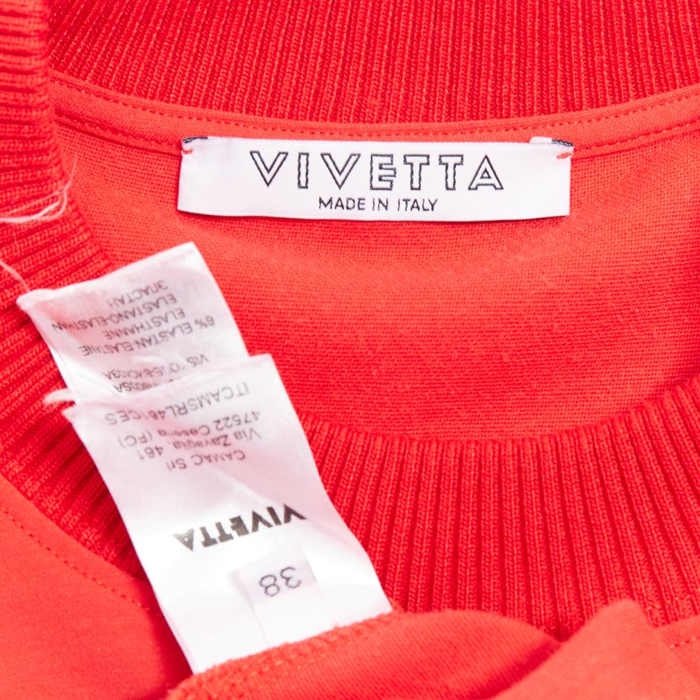 VIVETTA Pullover mit rotem Auge und Regenbogenstickereien und Badges bestickt IT38 XS im Angebot 3