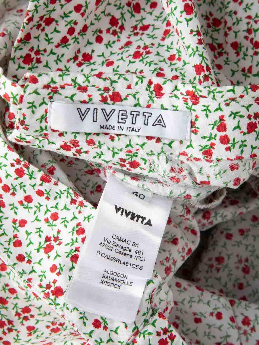 Women's Vivetta Rose Pattern Midi Dress Size S